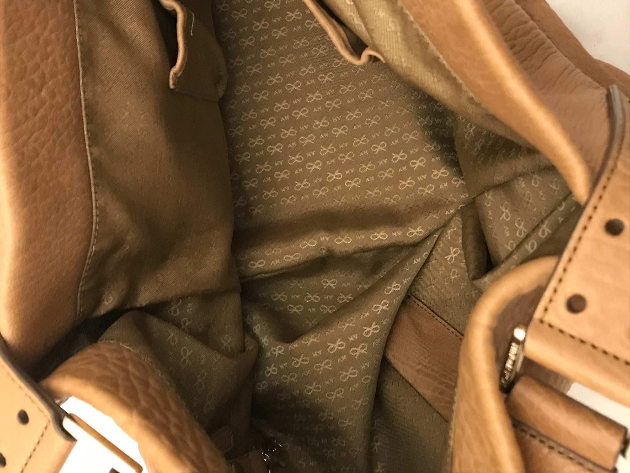 Isabella's Wardrobe Anya Hindmarch Leather Hobo Bag.