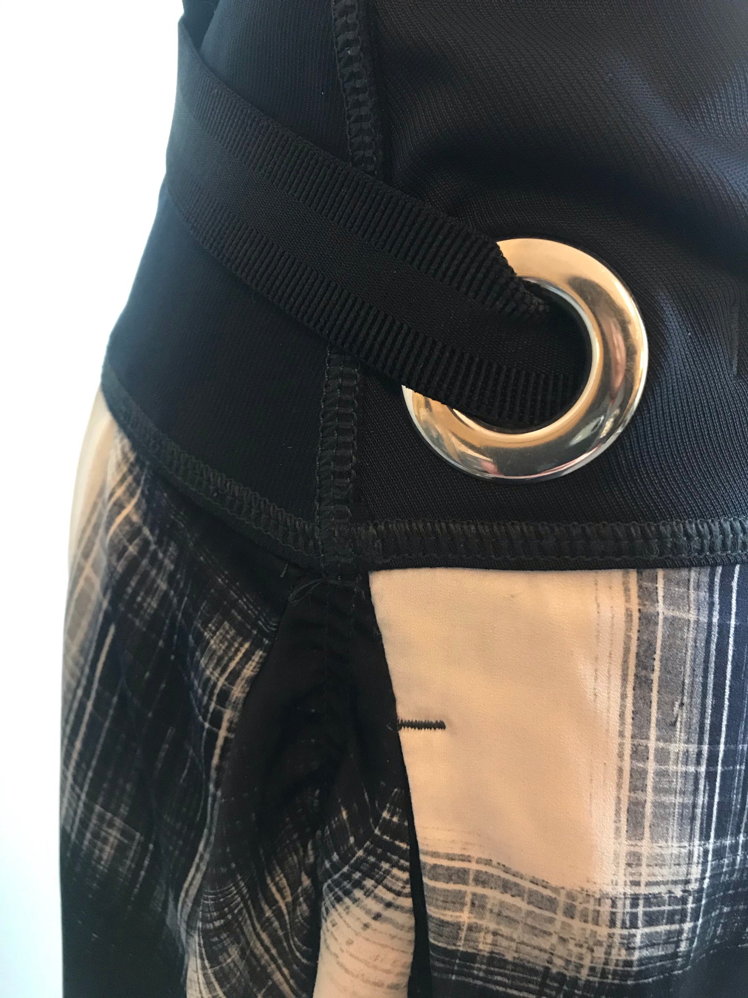 Isabella's Wardrobe HIGH Checkered Asymmetrical Skirt.