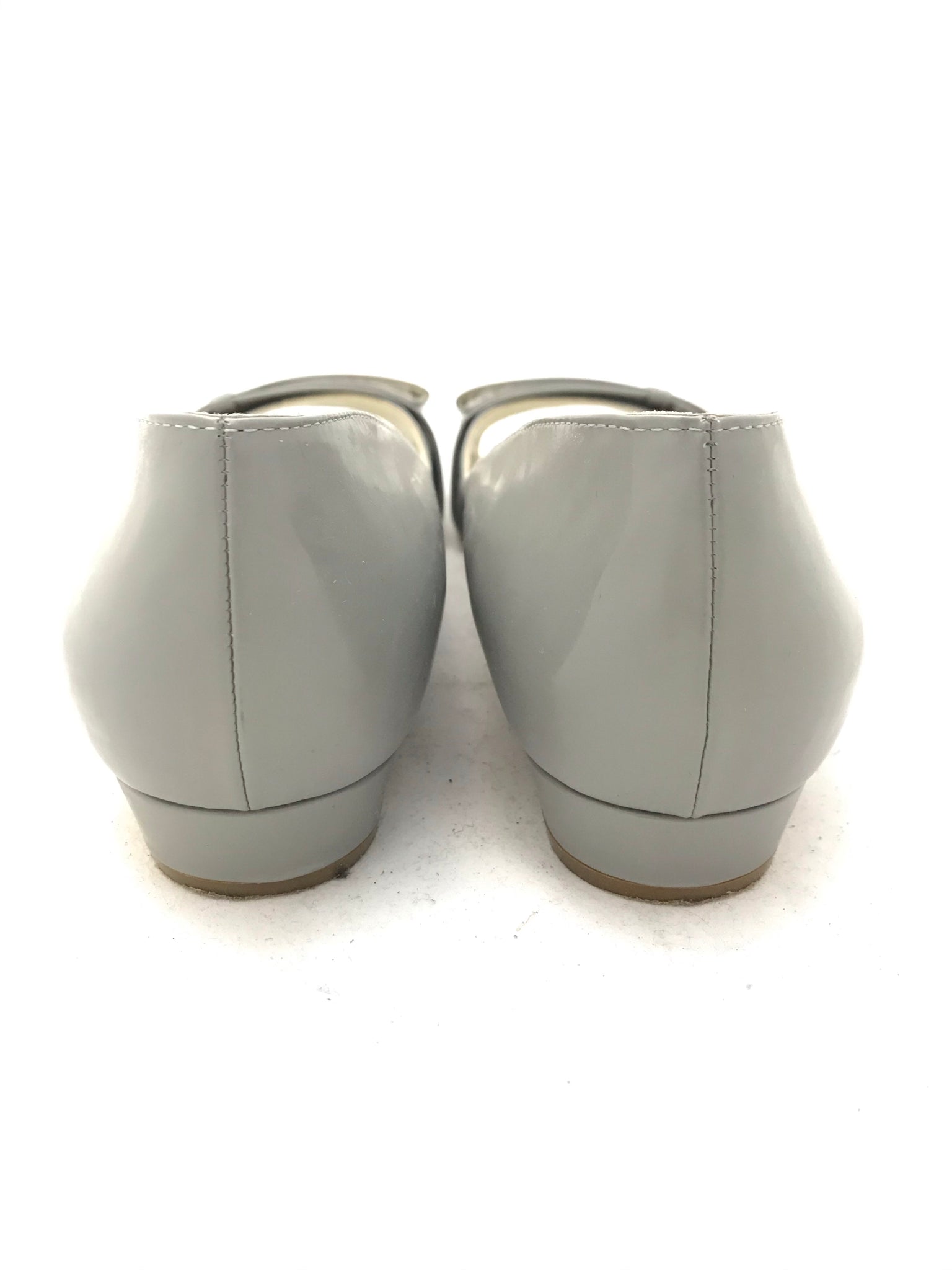 Isabella's Wardrobe Rupert Sanderson Patent Open Toe Flats.