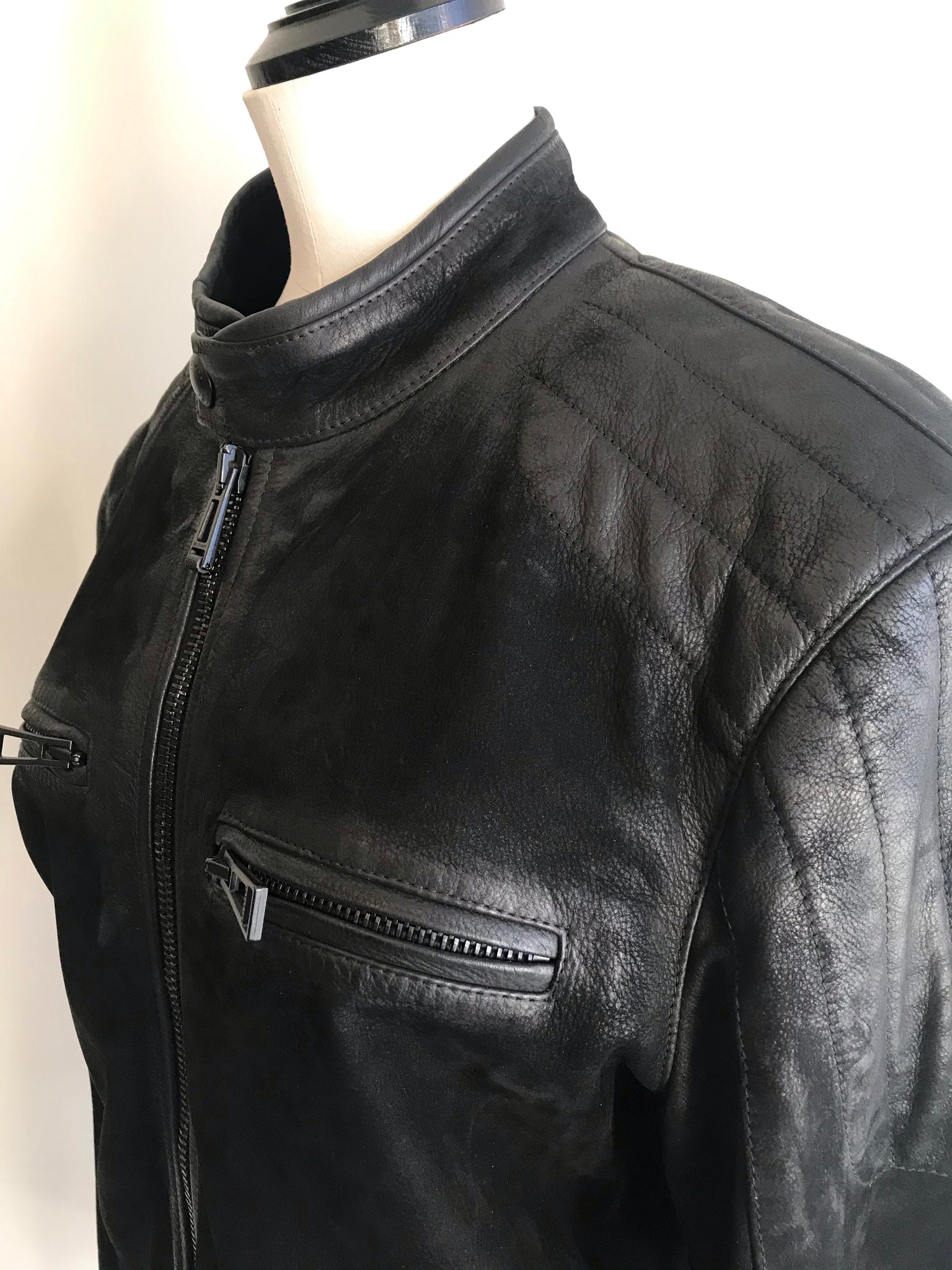 Isabella's Wardrobe Belstaff Gents Distressed Leather Jacket.