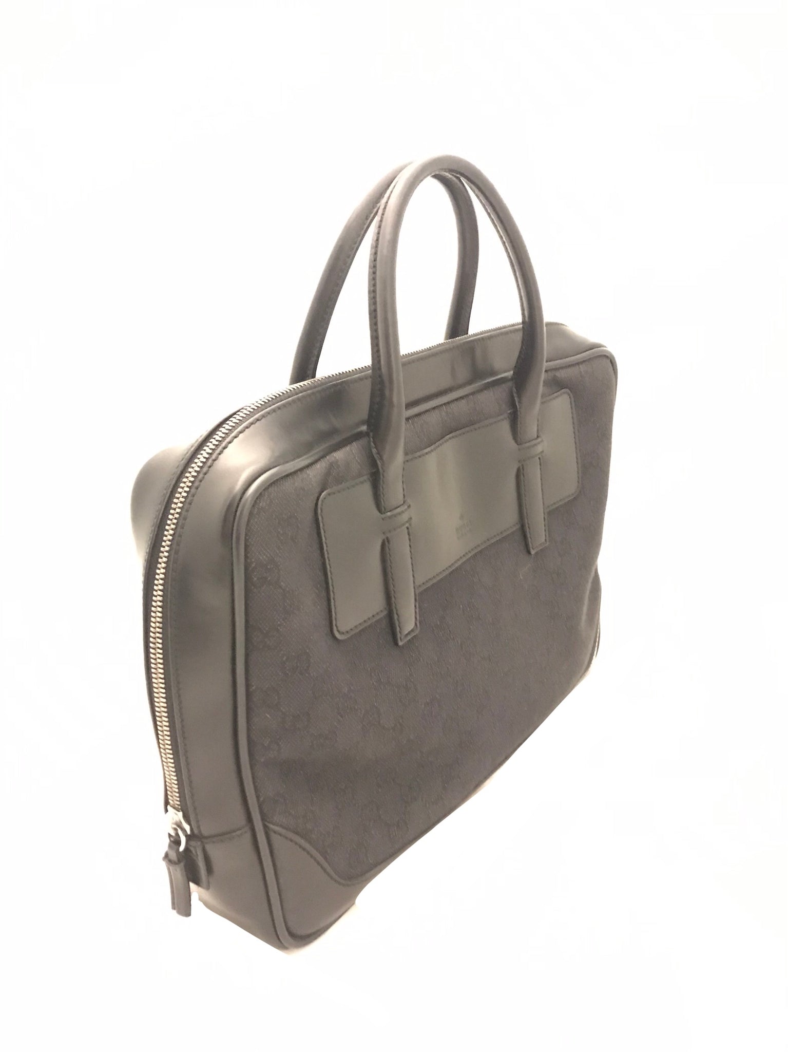 Leather and GG Canvas Briefcase