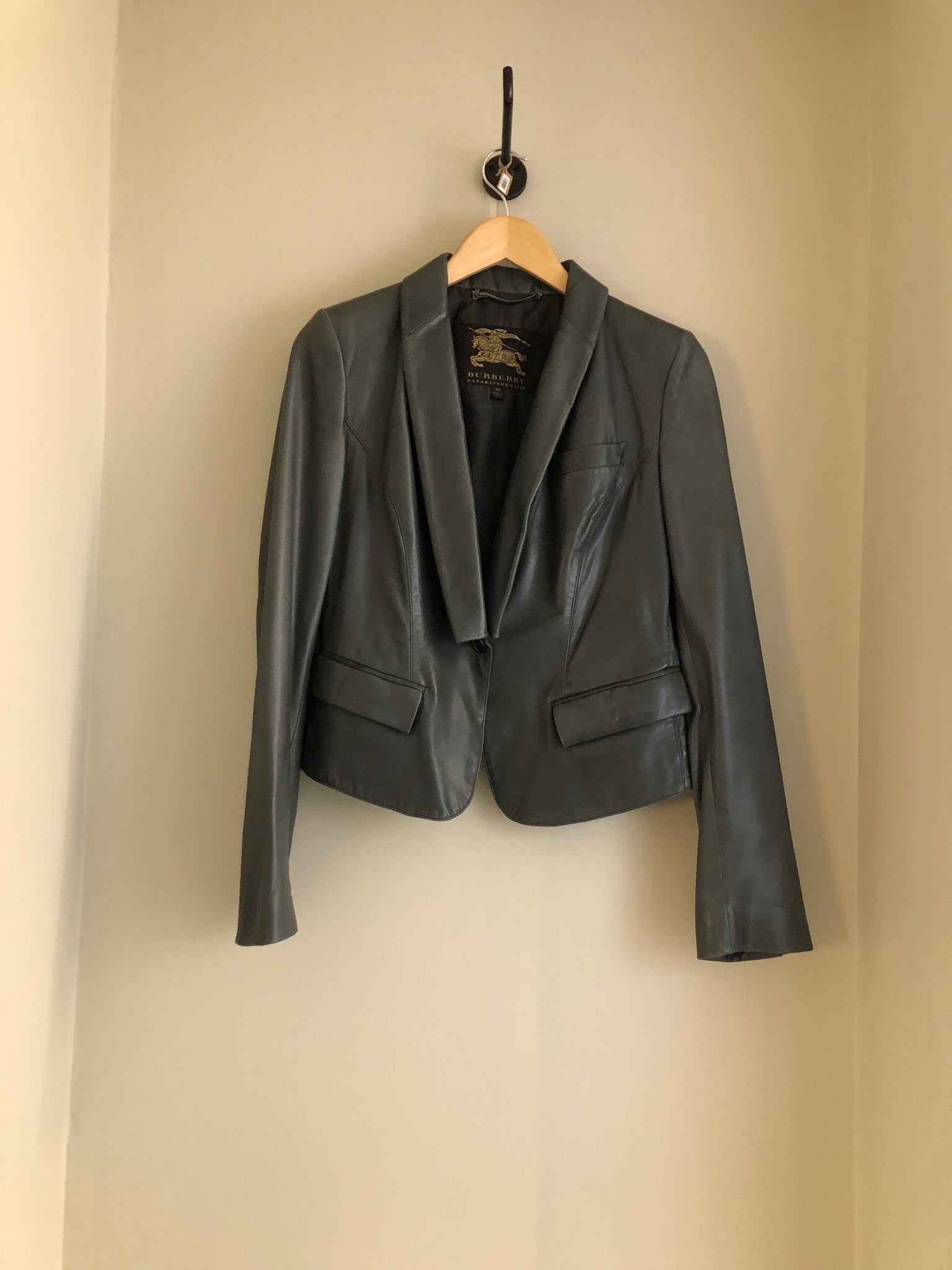 Isabella's Wardrobe Burberry Lambskin Jacket.