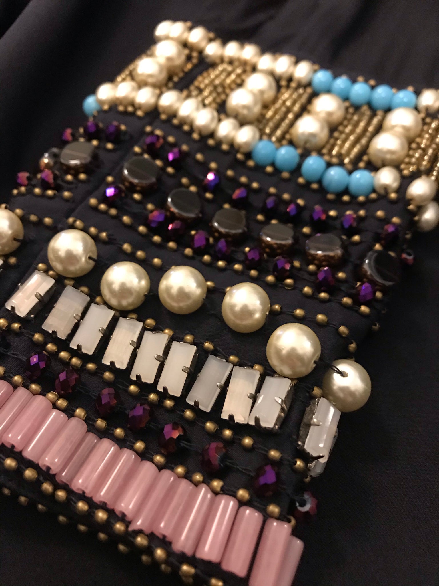 Isabella's Wardrobe Bastyan Beaded Silk Top.