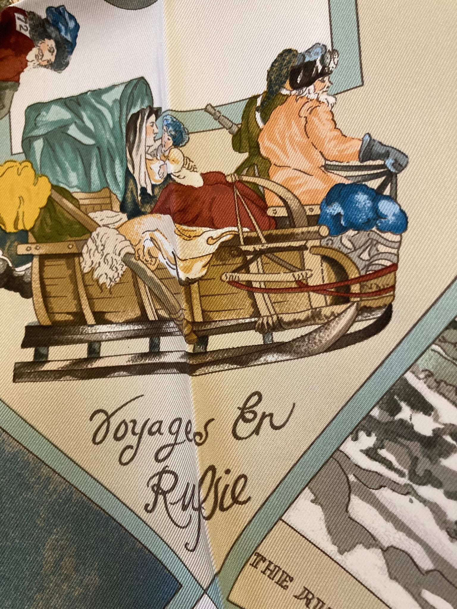 Voyages en Russie Silk Scarf