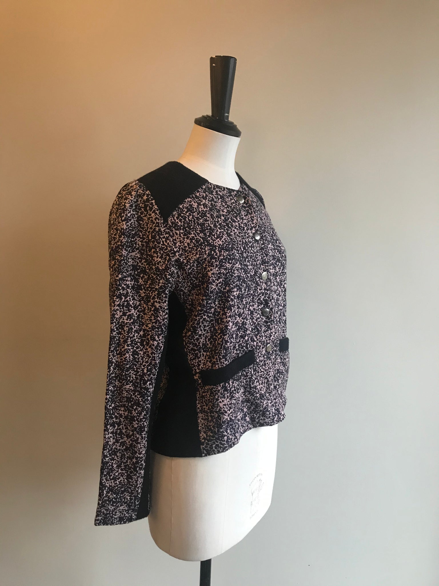 Isabella's Wardrobe Rika Speckled Jacket with Wool Trim.