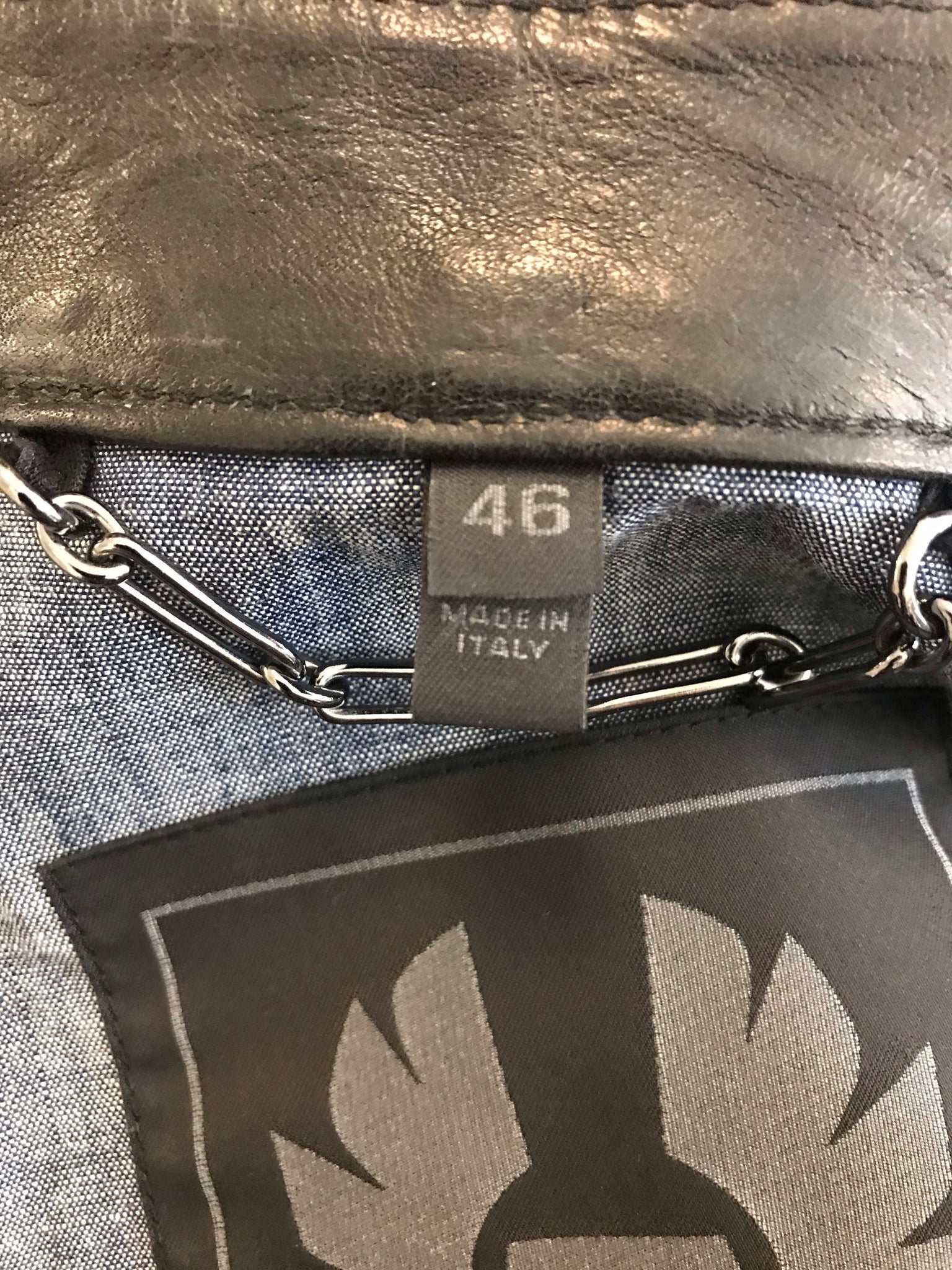 Isabella's Wardrobe Belstaff Gents Studded Leather Jacket.