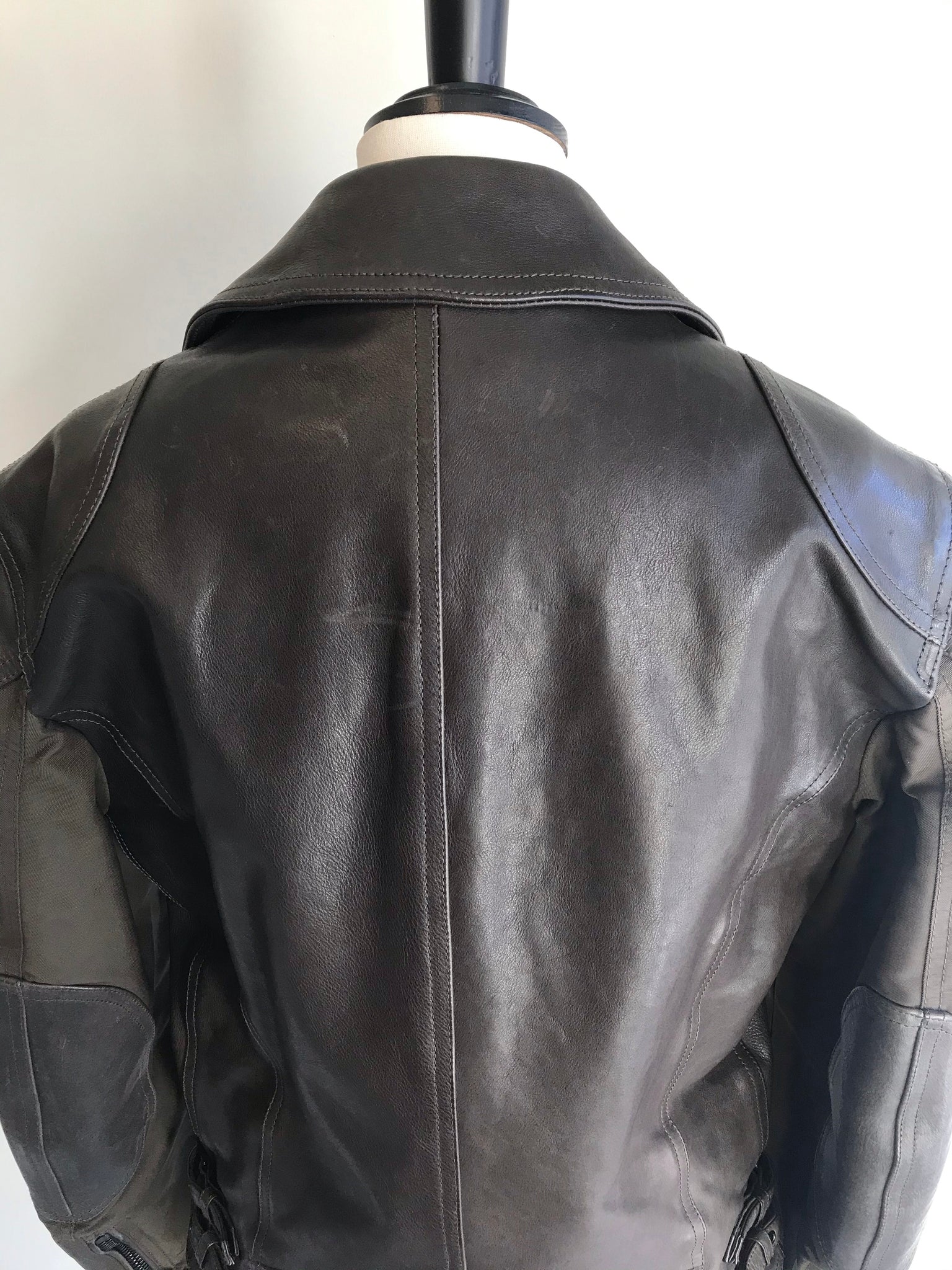 Isabella's Wardrobe Belstaff Gents Brown Leather and Canvas Jacket.