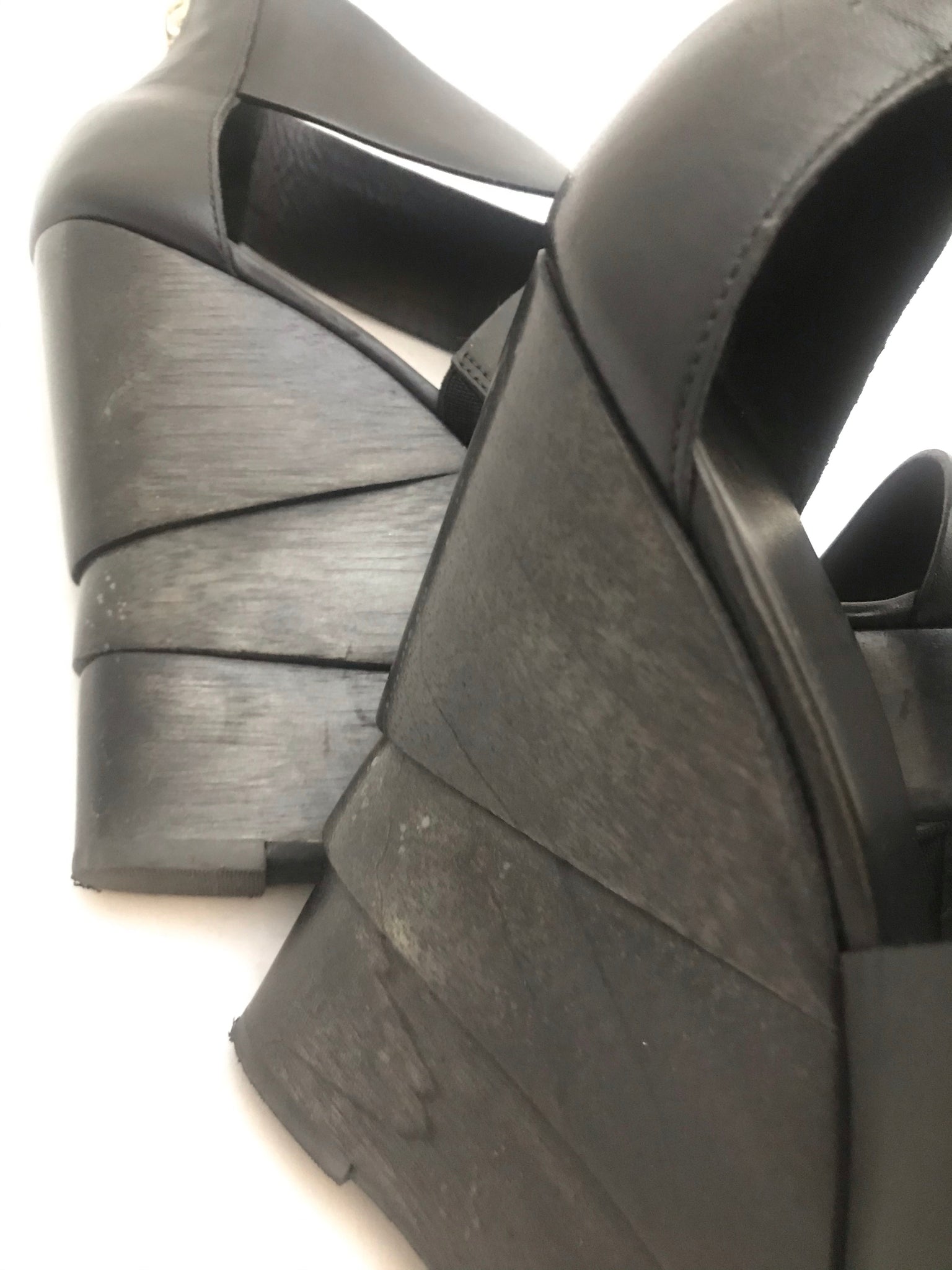 Isabella's Wardrobe Diane von Furstenberg Wooden Wedges.