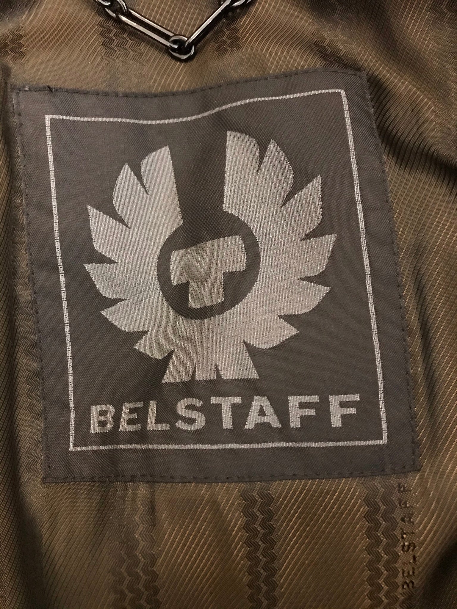 Isabella's Wardrobe Belstaff Gents Brown Leather and Canvas Jacket.