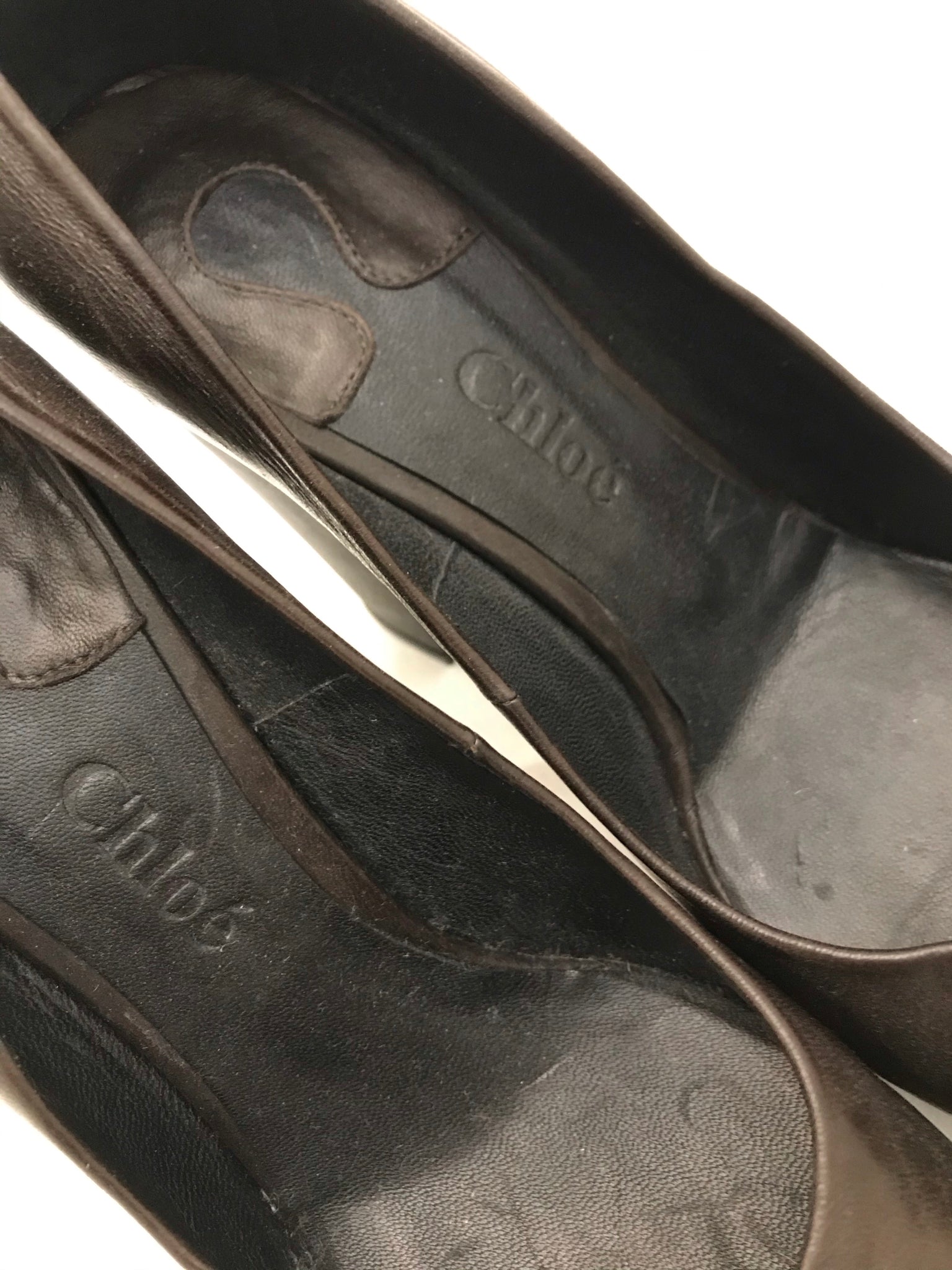 Isabella's Wardrobe Chloe Chocolate Platform Pumps.