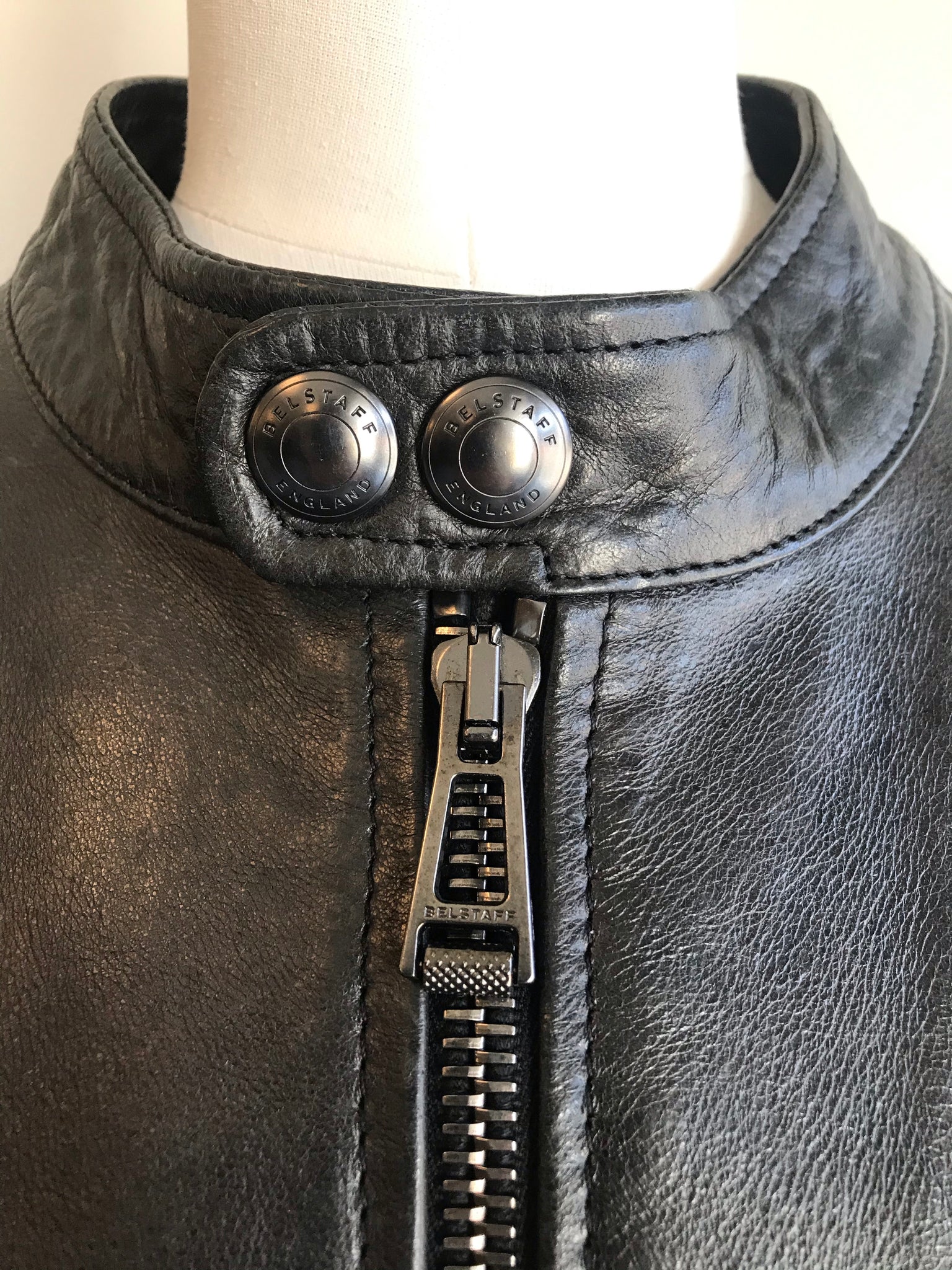 Isabella's Wardrobe Belstaff Gents Studded Leather Jacket.