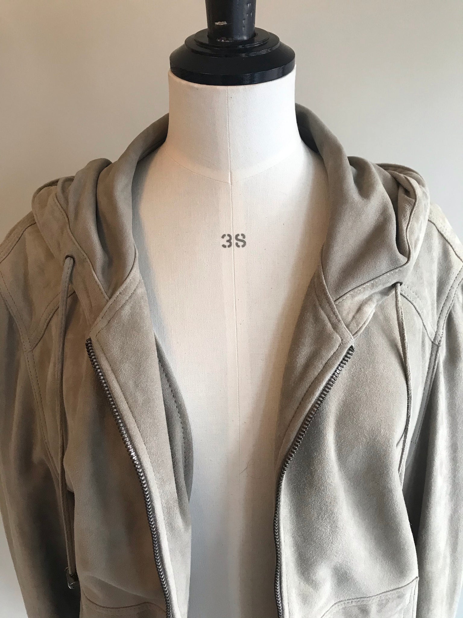 Isabella's Wardrobe Emporio Armani Gents Suede Hooded Jacket.