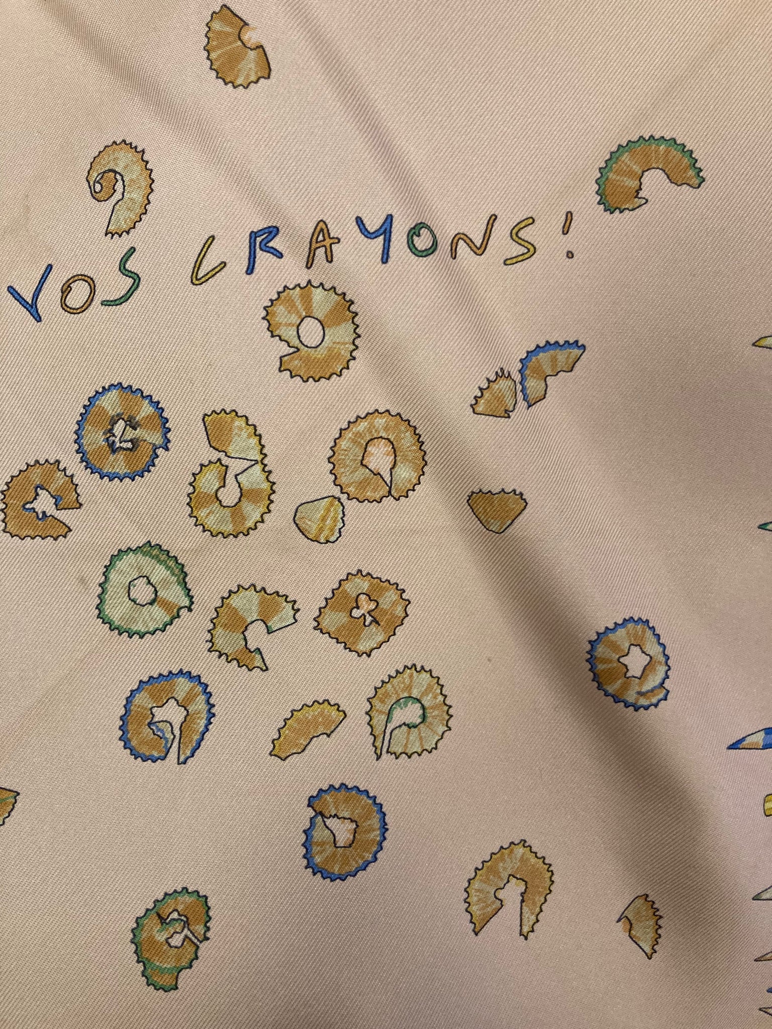 Silk 'A Vos Crayons!' Scarf