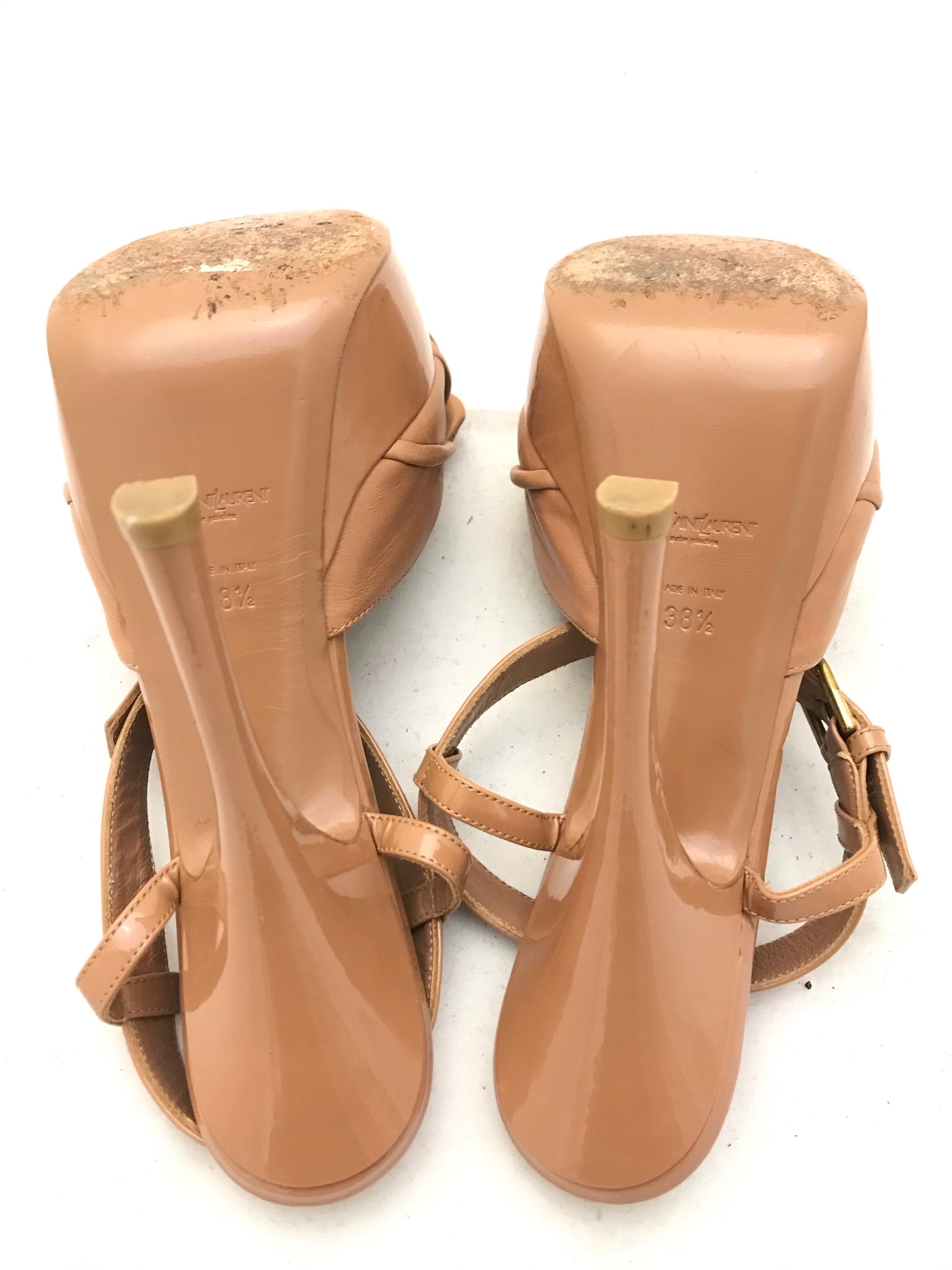Isabella's Wardrobe Yves Saint Laurent Poppy Platform Sandals.