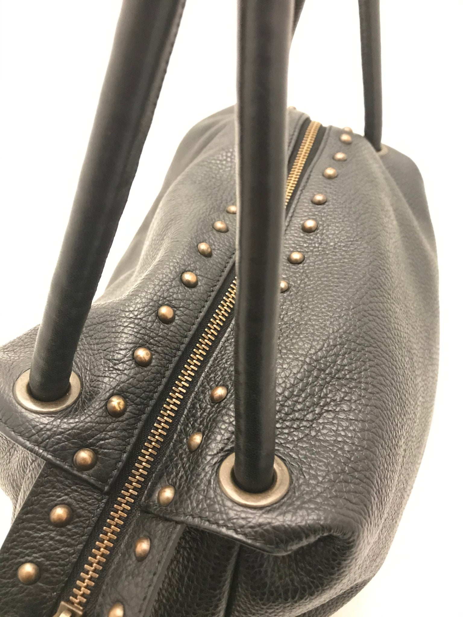 Isabella's Wardrobe Belstaff Studded Shoulder Bag.