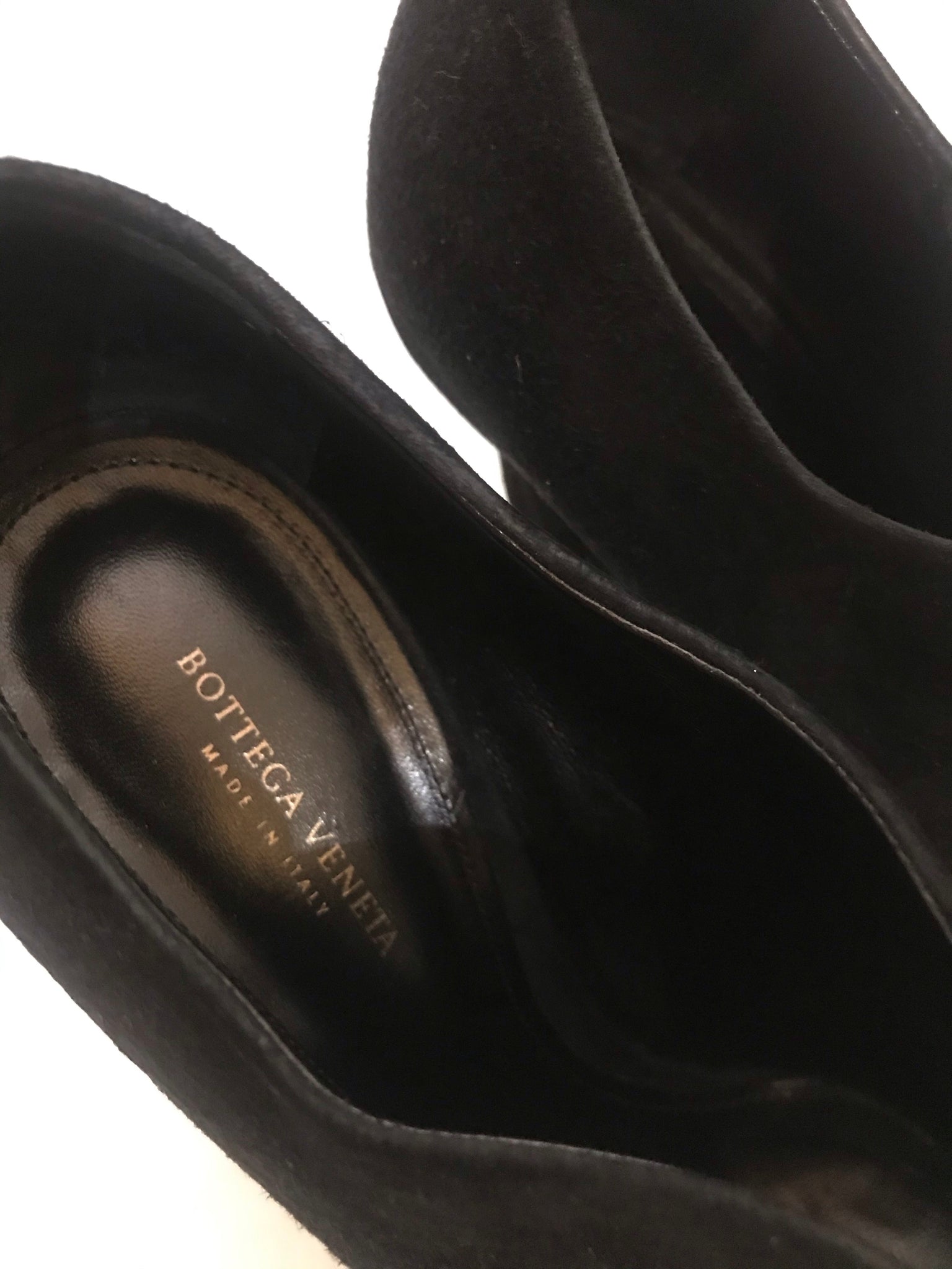 Isabella's Wardrobe Bottega Veneta Suede Ankle Boots.