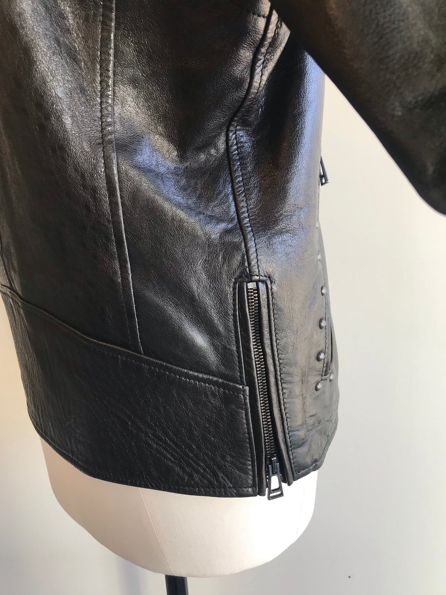 Isabella's Wardrobe Belstaff Gents Studded Leather Jacket.