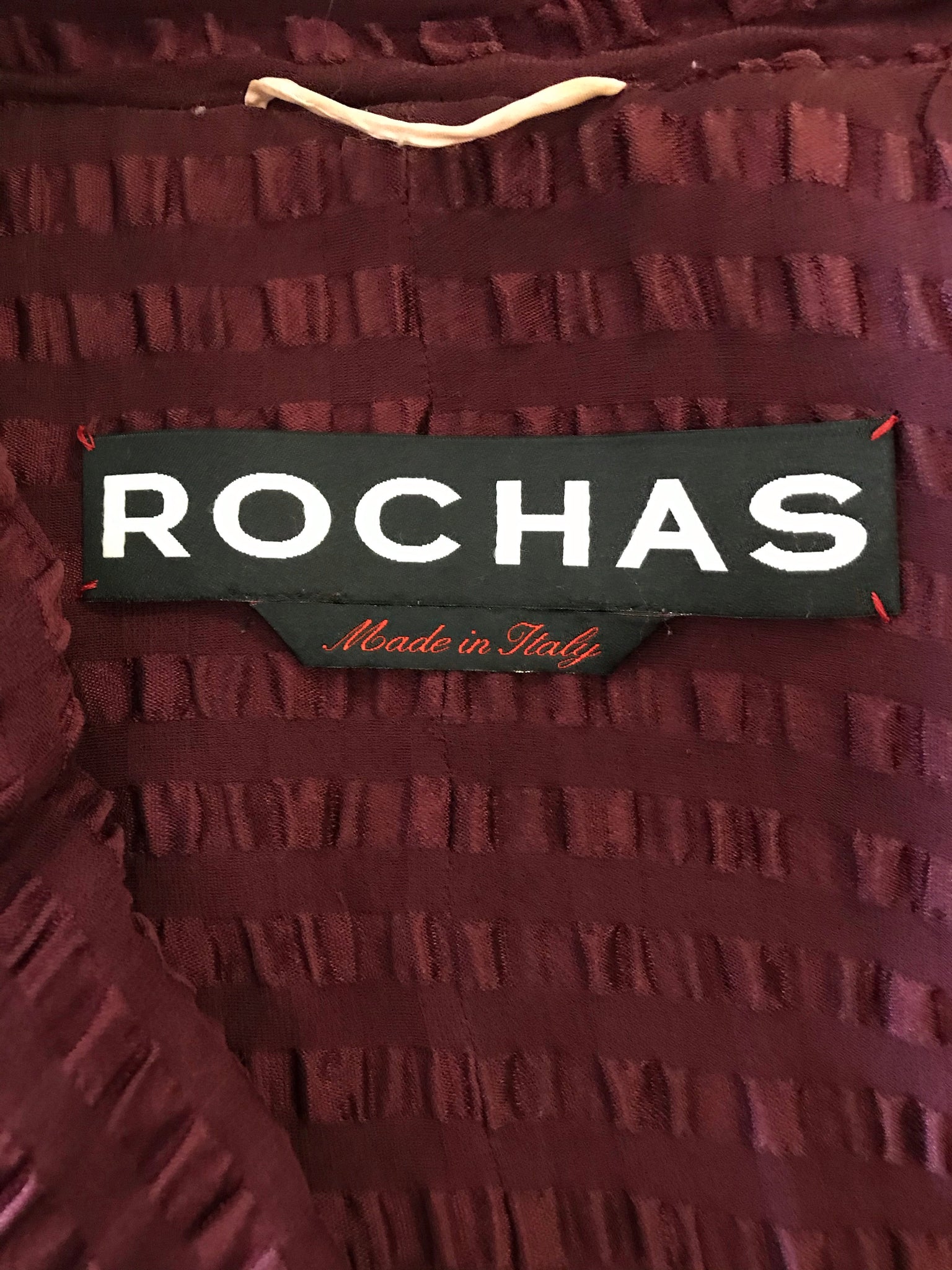 Isabella's Wardrobe Rochas Textured Silk Dress and Jacket.