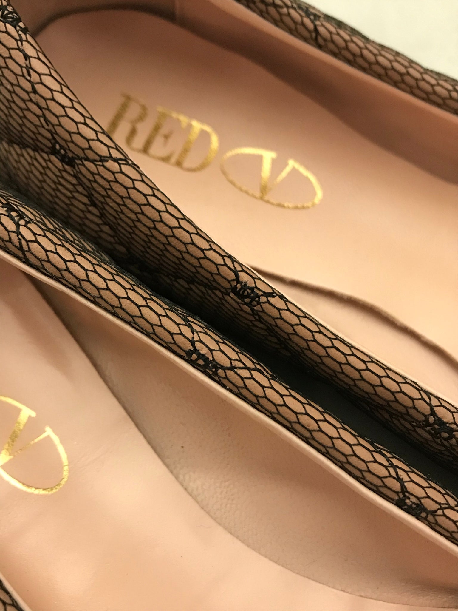 Quilted Lace Pumps