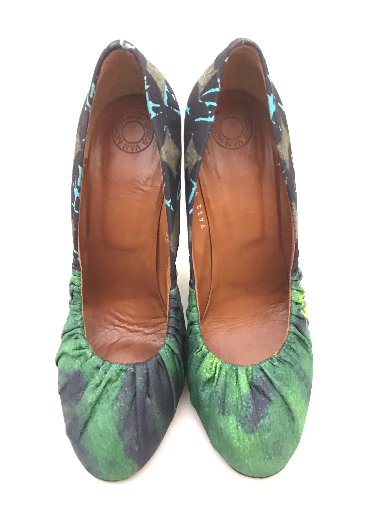 Isabella's Wardrobe Dries van Noten Fabric Heels.