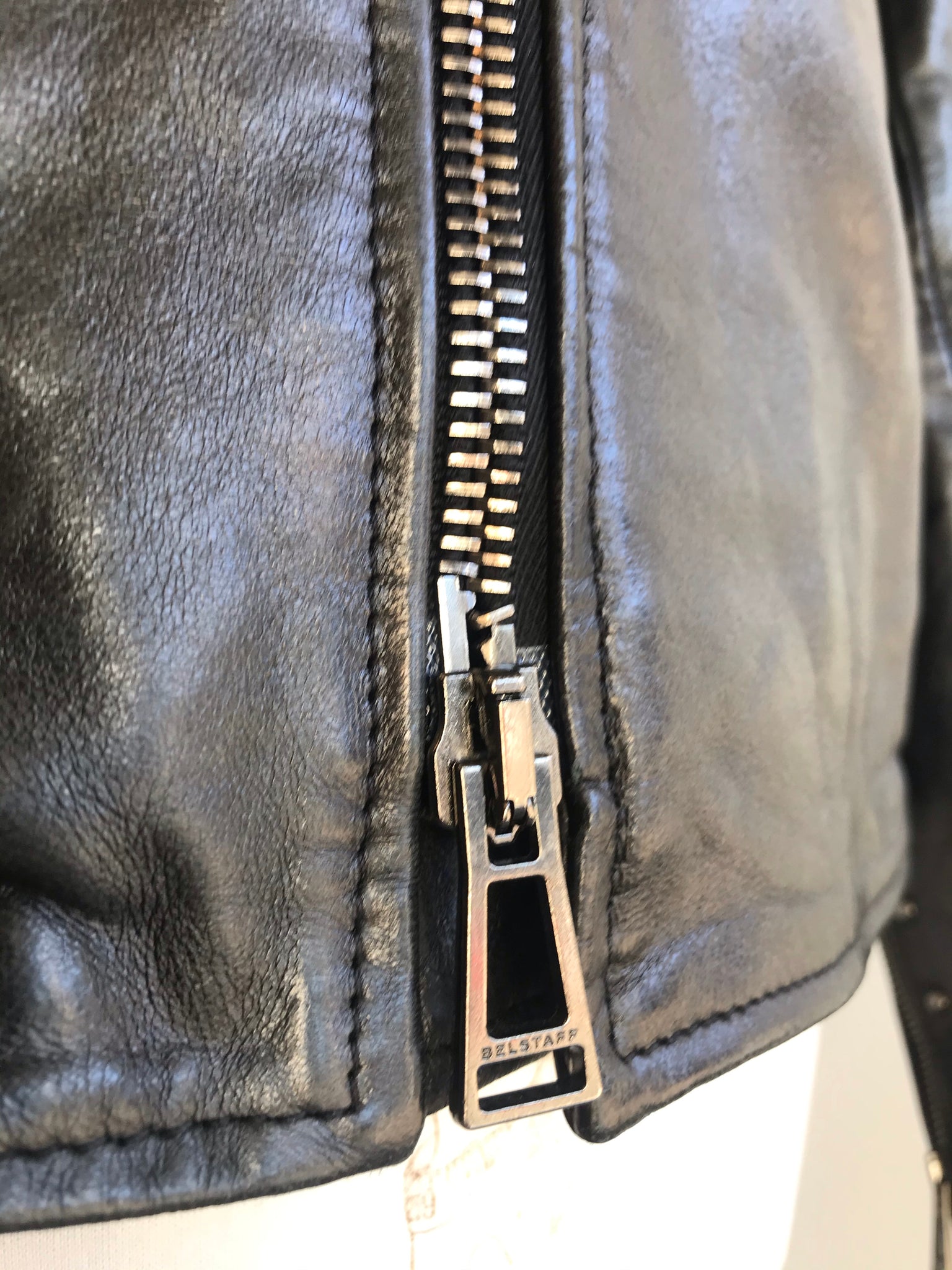 Isabella's Wardrobe Belstaff Gents Studded Leather Jacket.