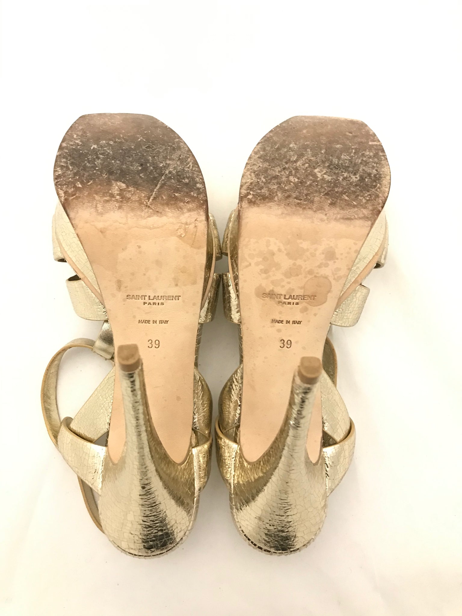 Isabella's Wardrobe Saint Laurent Tribute 105 Platform Heels.