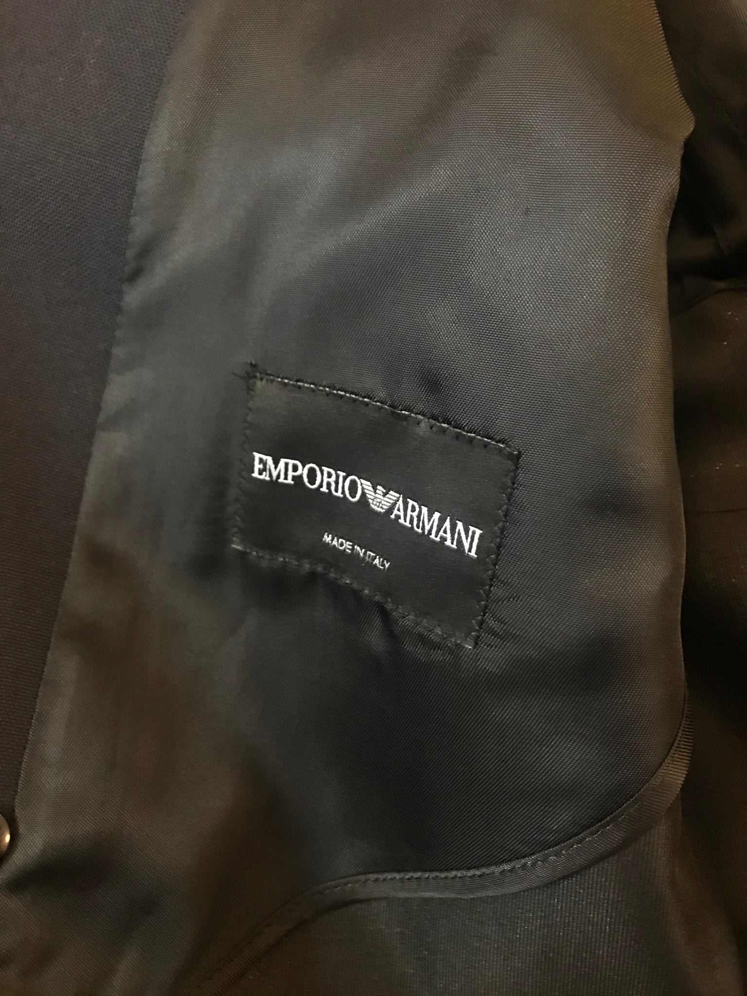 Isabella's Wardrobe Emporio Armani Coated Cotton Coat.