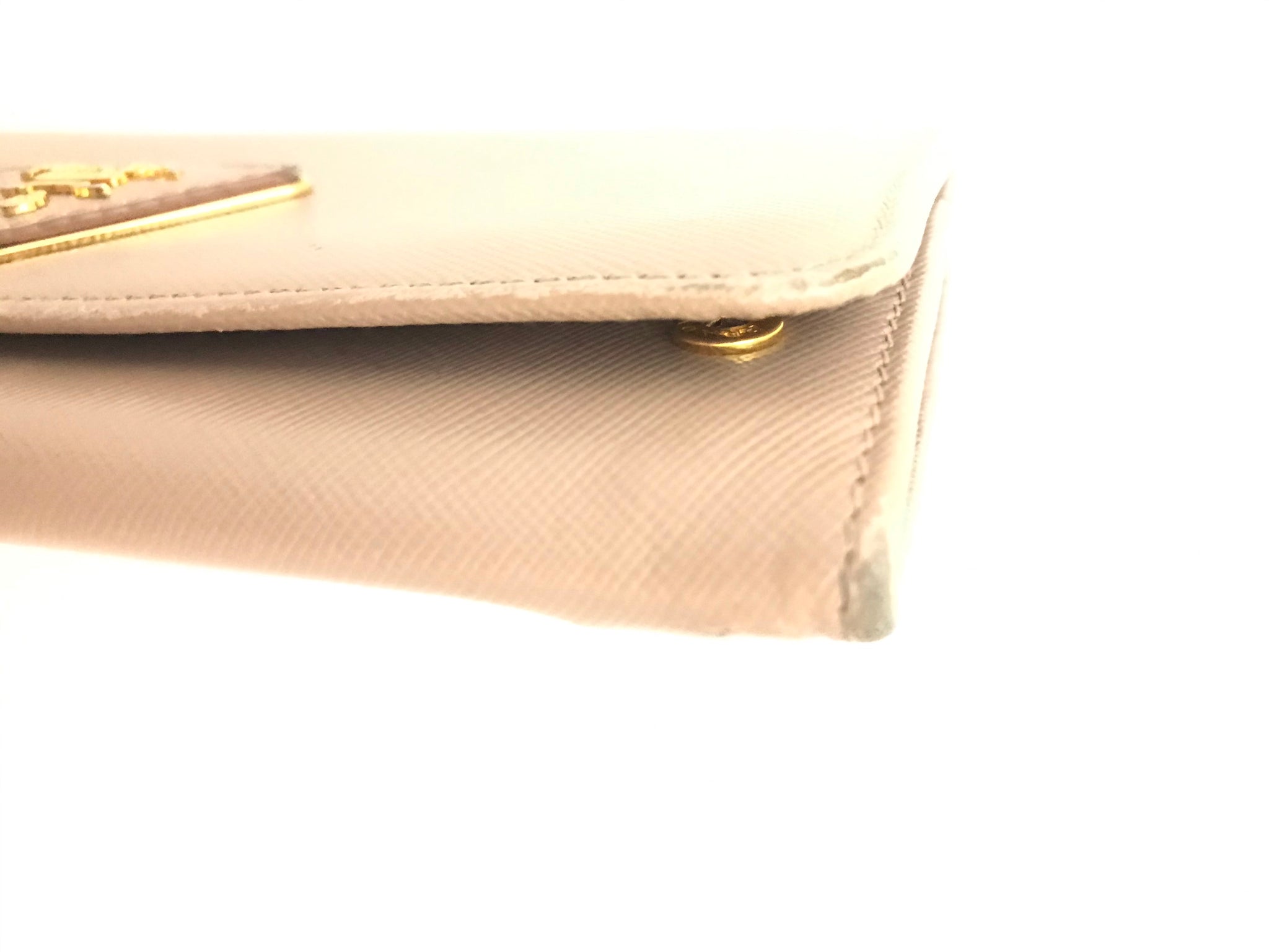 Isabella's Wardrobe Prada Saffiano Leather Continental Wallet.