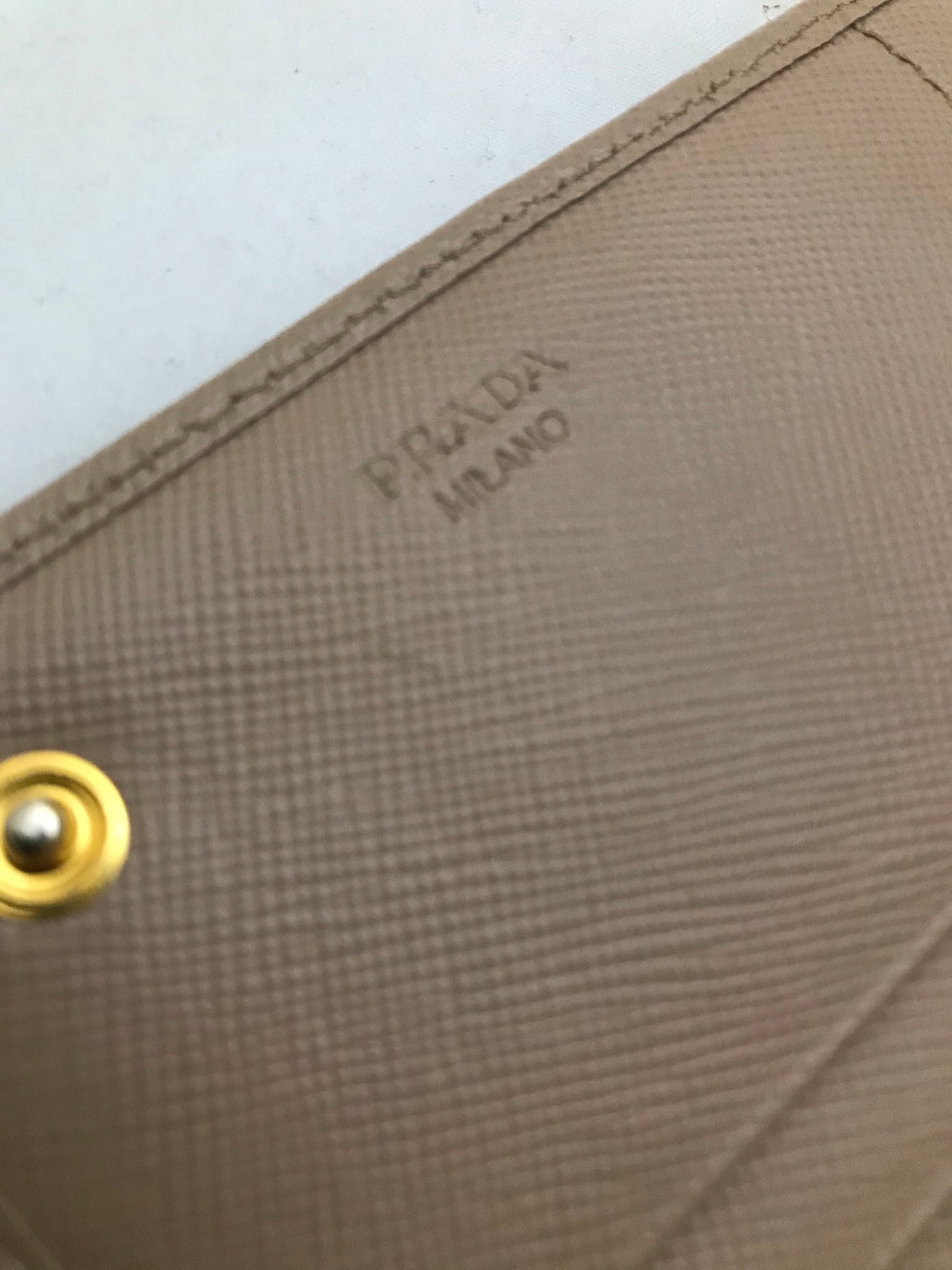 Isabella's Wardrobe Prada Saffiano Leather Continental Wallet.