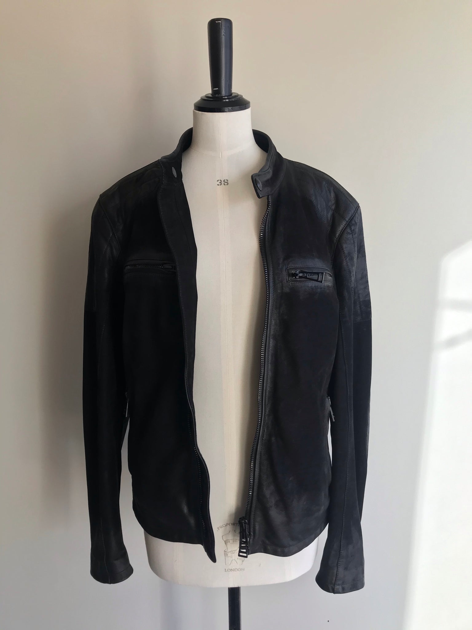 Isabella's Wardrobe Belstaff Gents Distressed Leather Jacket.