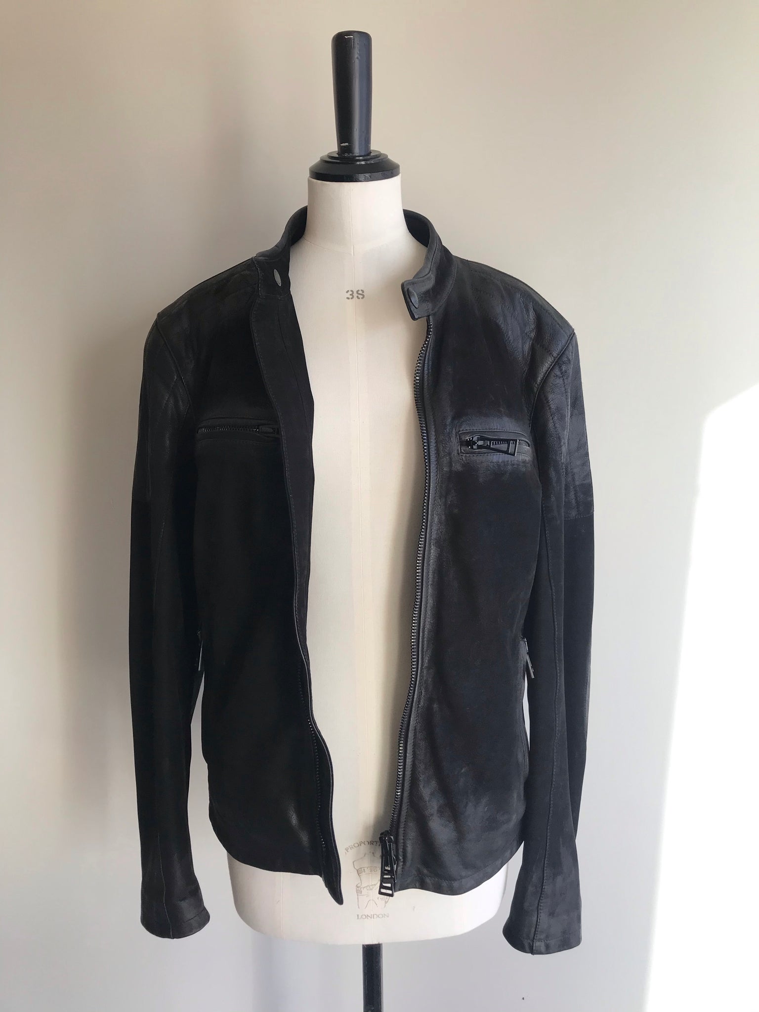 Isabella's Wardrobe Belstaff Gents Distressed Leather Jacket.