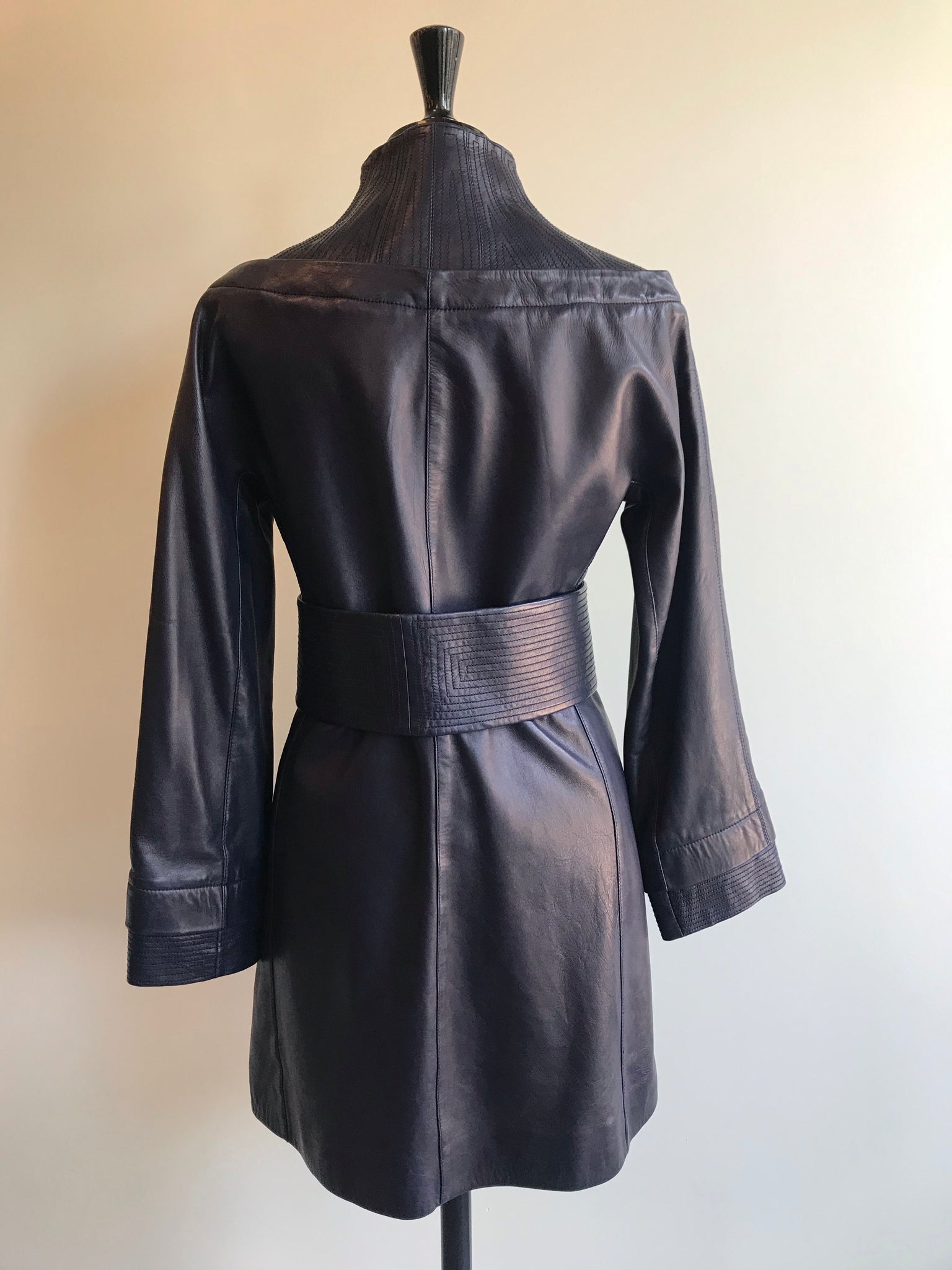 Isabella's Wardrobe Amanda Wakeley Leather Coat.