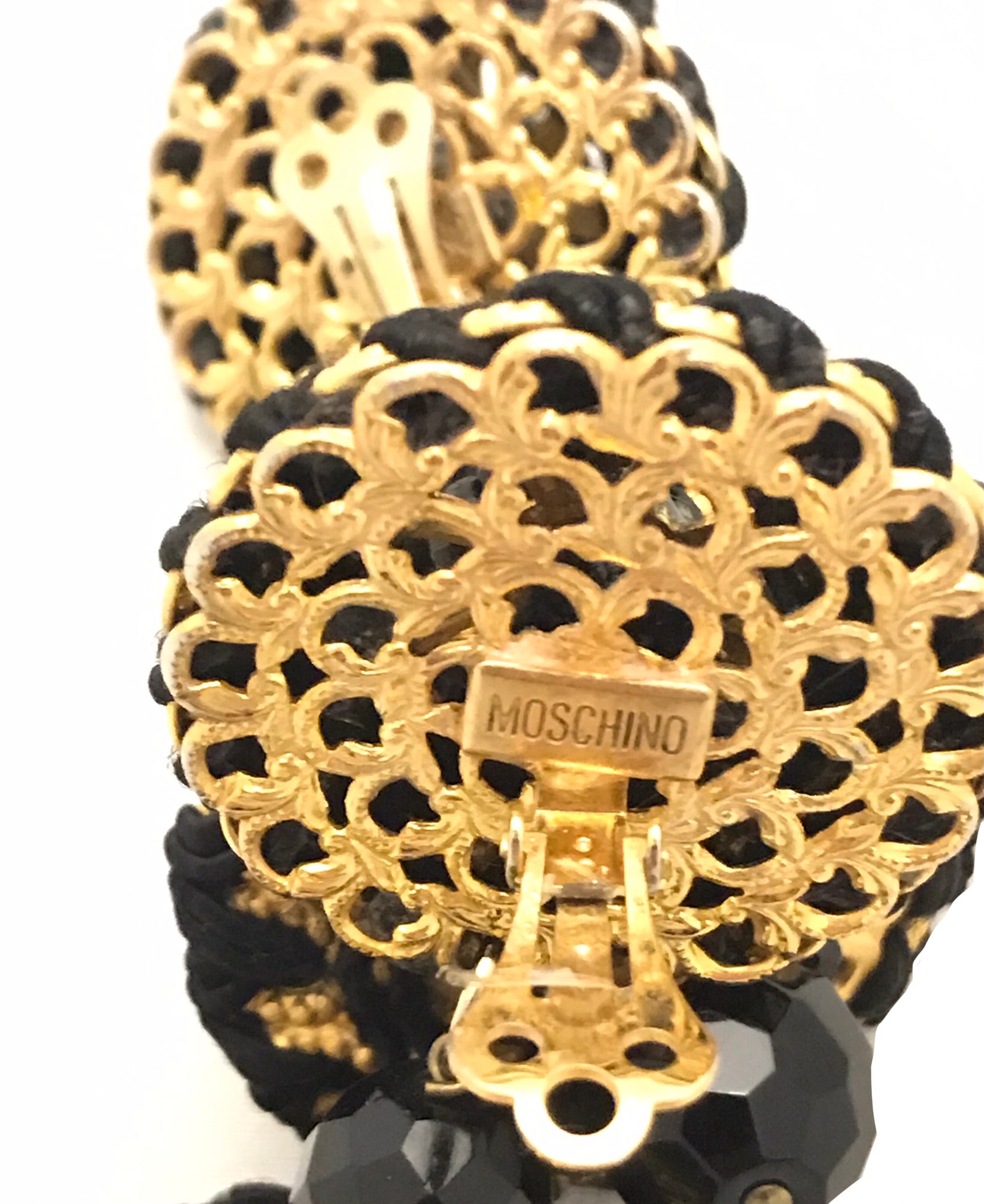 Isabella's Wardrobe Moschino Vintage Bauble Earrings.