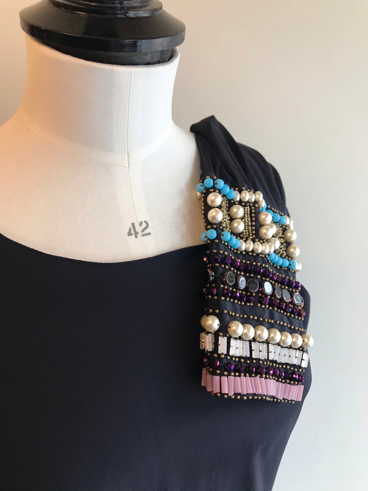 Isabella's Wardrobe Bastyan Beaded Silk Top.