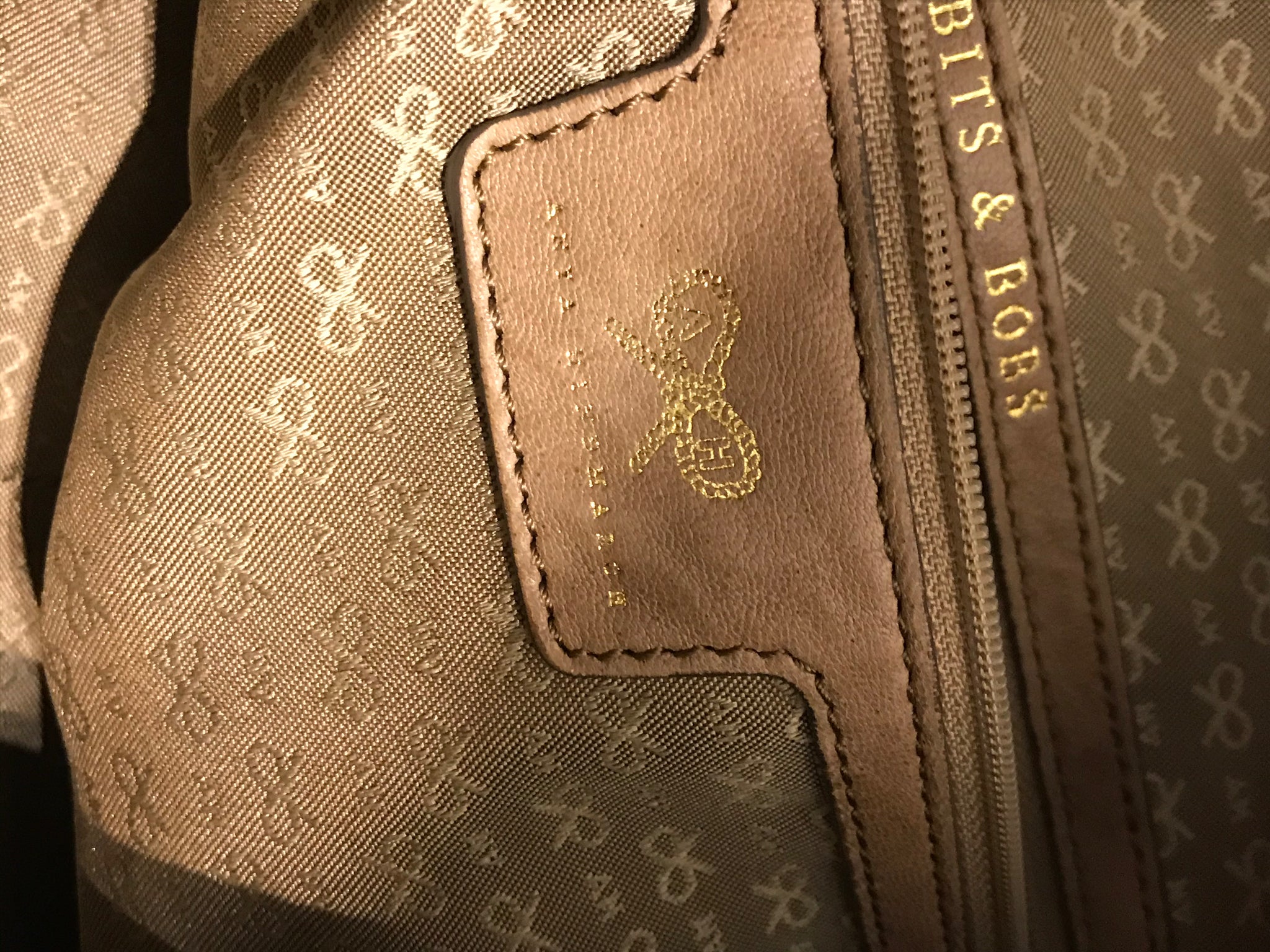 Isabella's Wardrobe Anya Hindmarch Leather Hobo Bag.