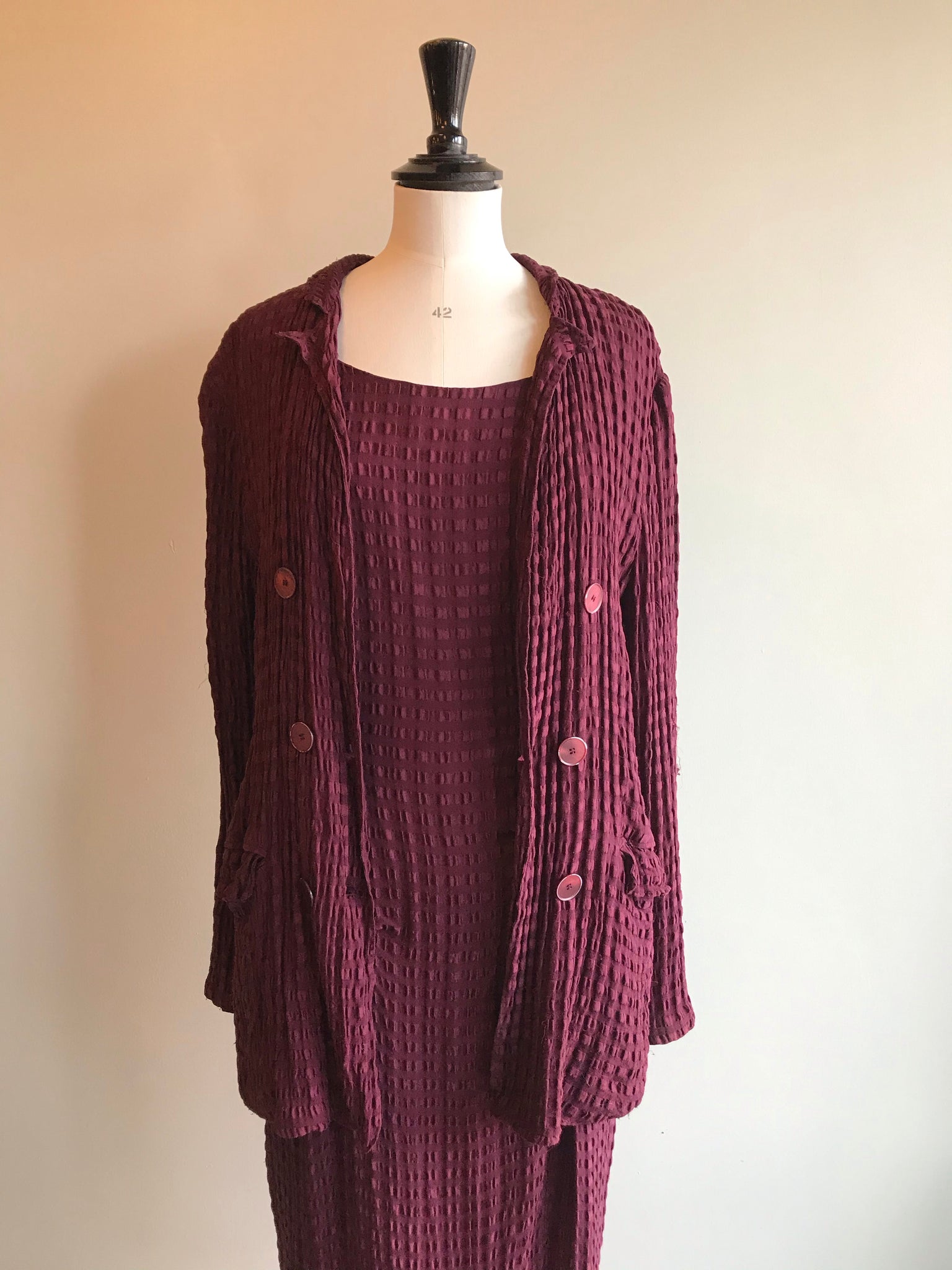 Isabella's Wardrobe Rochas Textured Silk Dress and Jacket.
