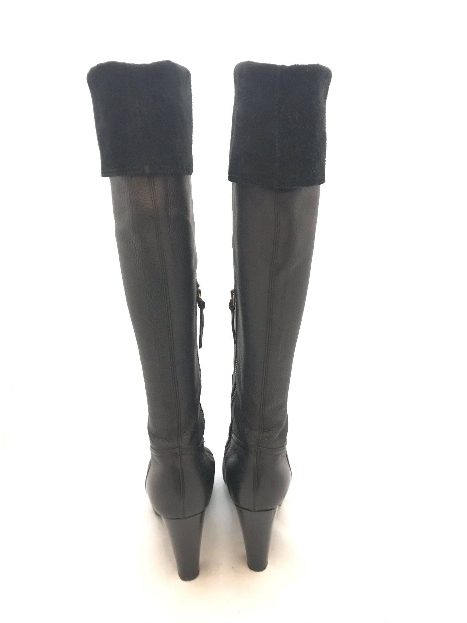 Isabella's Wardrobe Miu Miu Fold Over Knee High Boots.