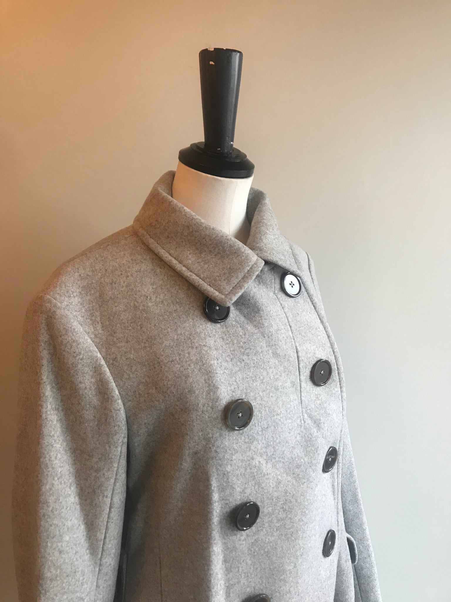 Wool/Cashmere Mix Double Breasted Coat