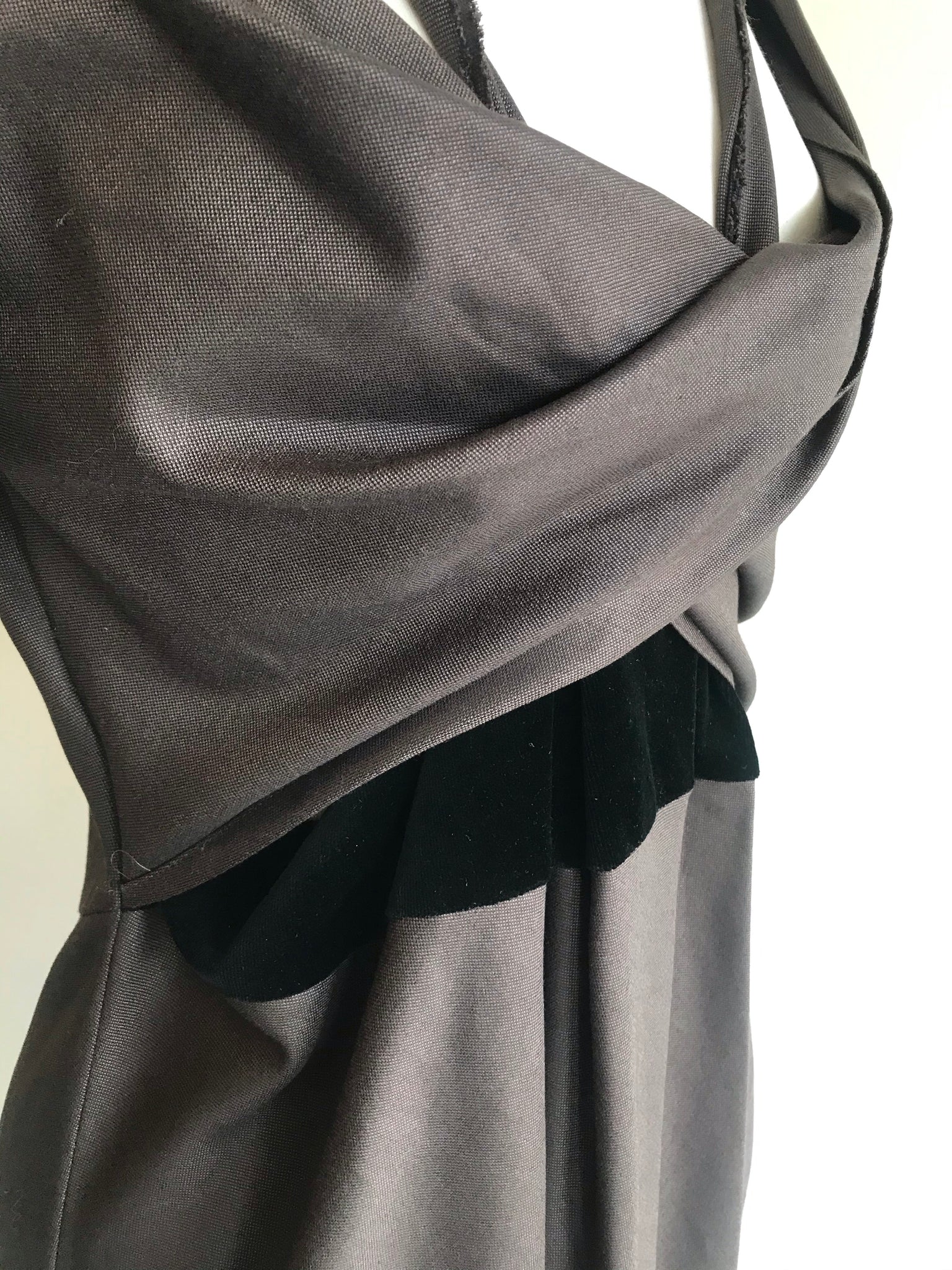 Isabella's Wardrobe David Szeto Velvet Panel Dress.