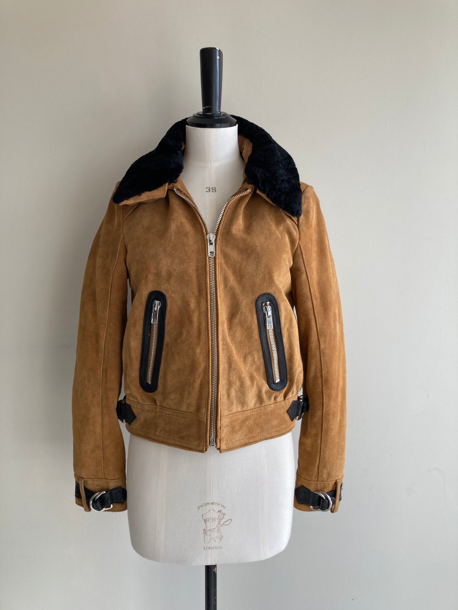 Suede and Shearling Jacket