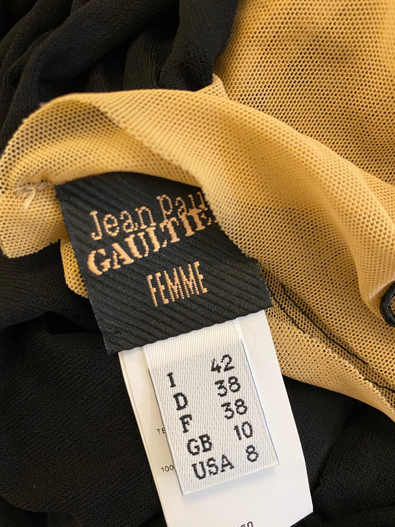 Isabella's Wardrobe Jean Paul Gaultier Embroidered Scarf.