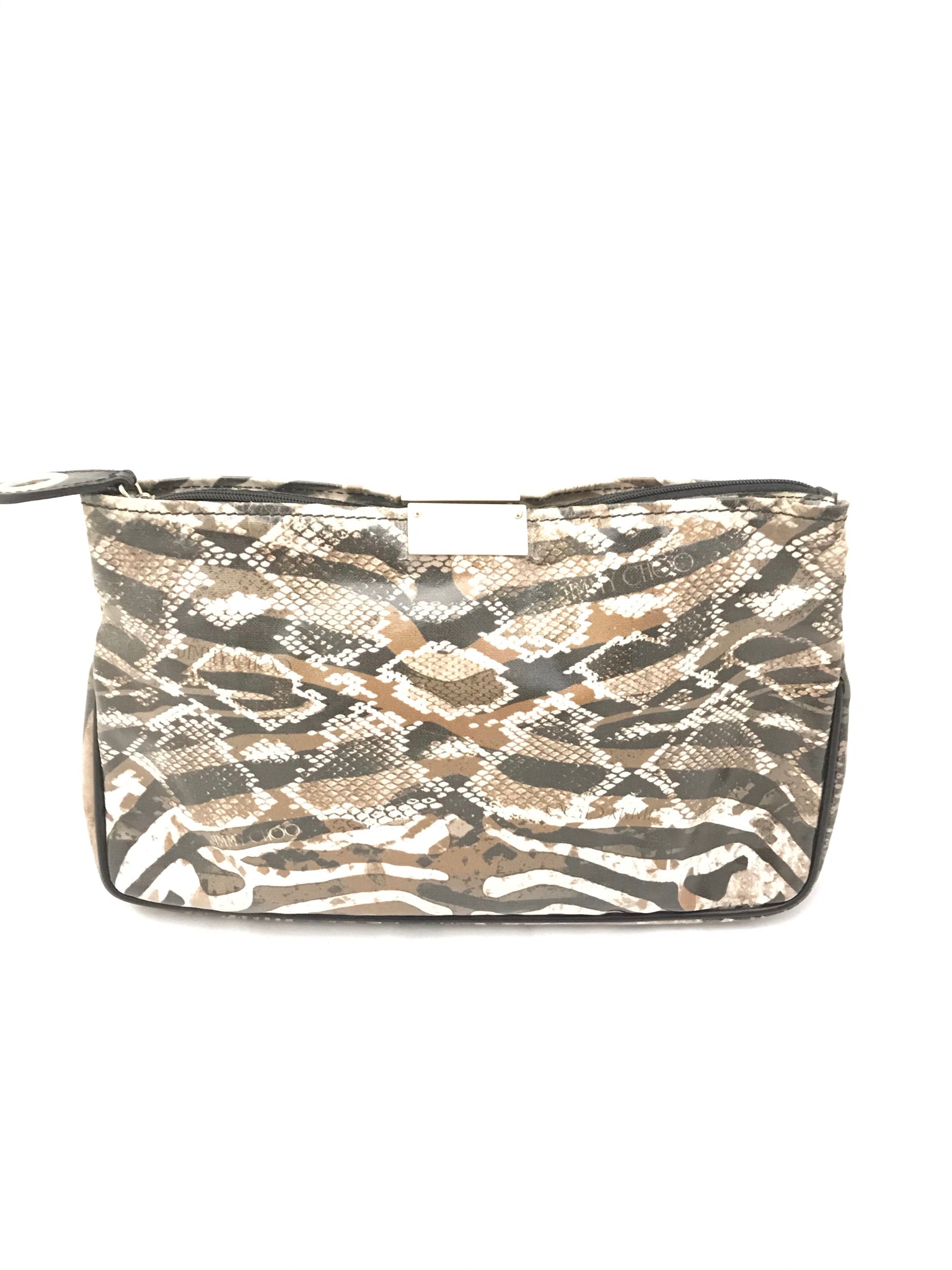 Isabella's Wardrobe Jimmy Choo Animal Print Clutch.