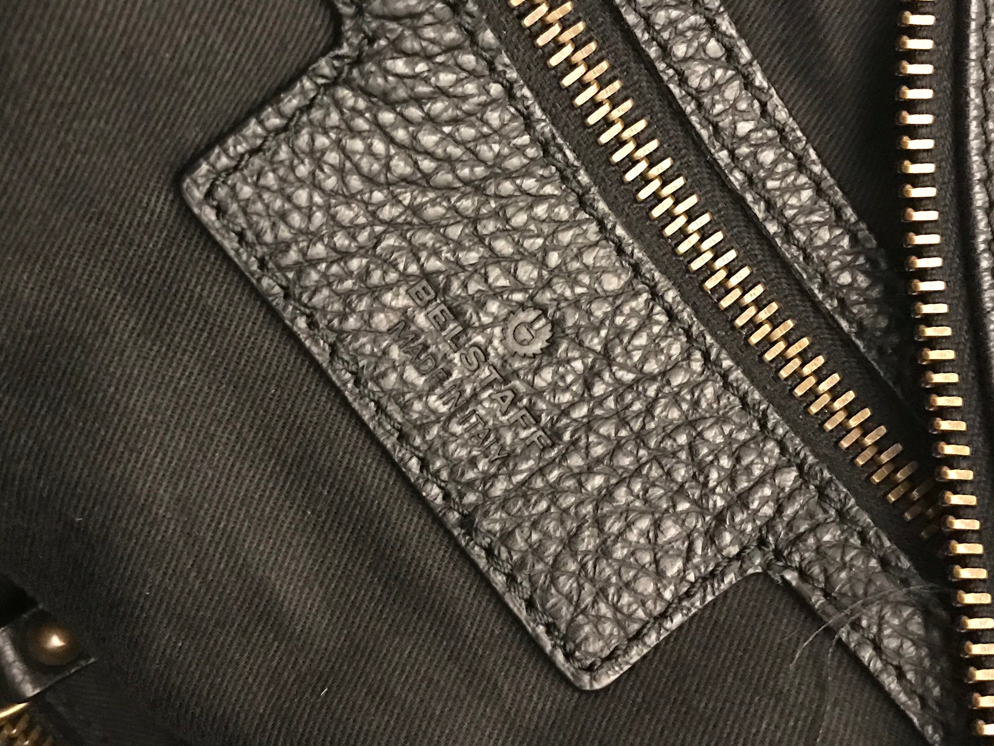 Isabella's Wardrobe Belstaff Studded Shoulder Bag.