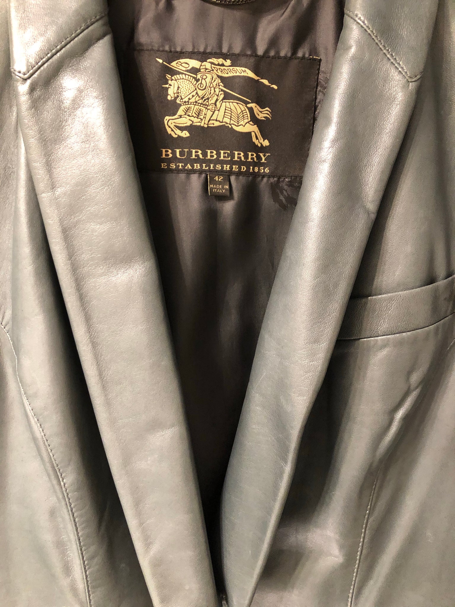 Isabella's Wardrobe Burberry Lambskin Jacket.