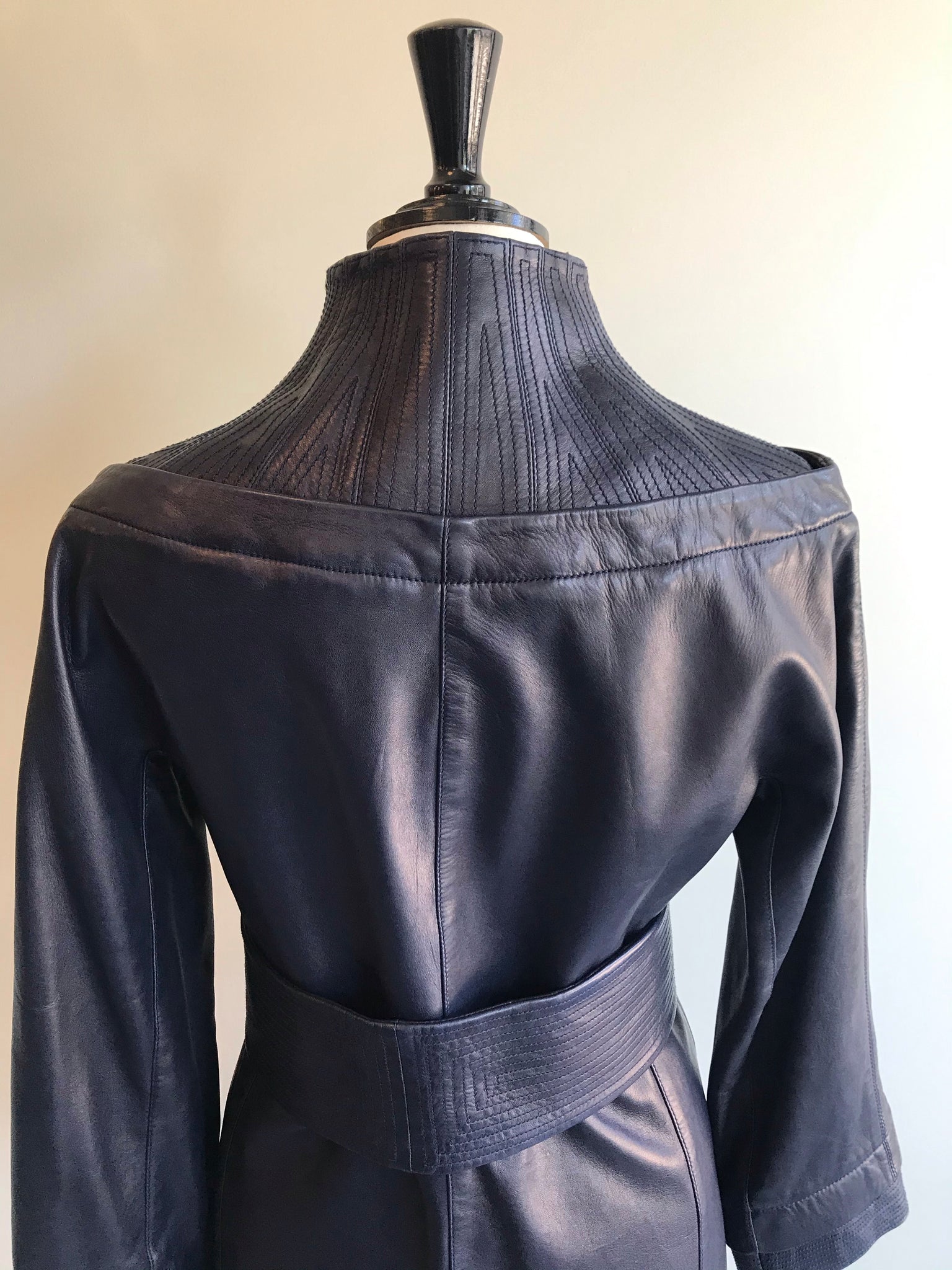 Isabella's Wardrobe Amanda Wakeley Leather Coat.