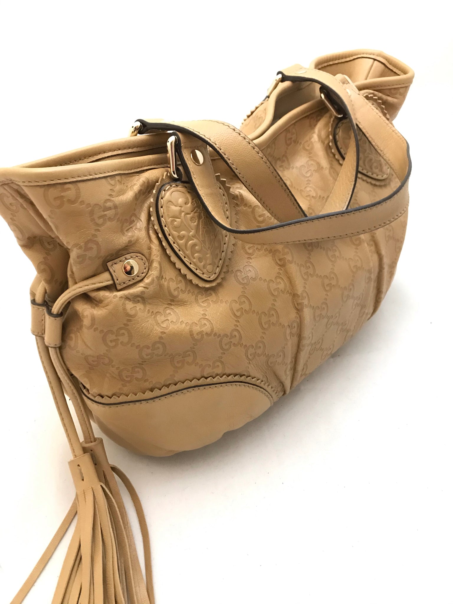 Isabella's Wardrobe Gucci Tribecca Tassel Guccissima Tote.