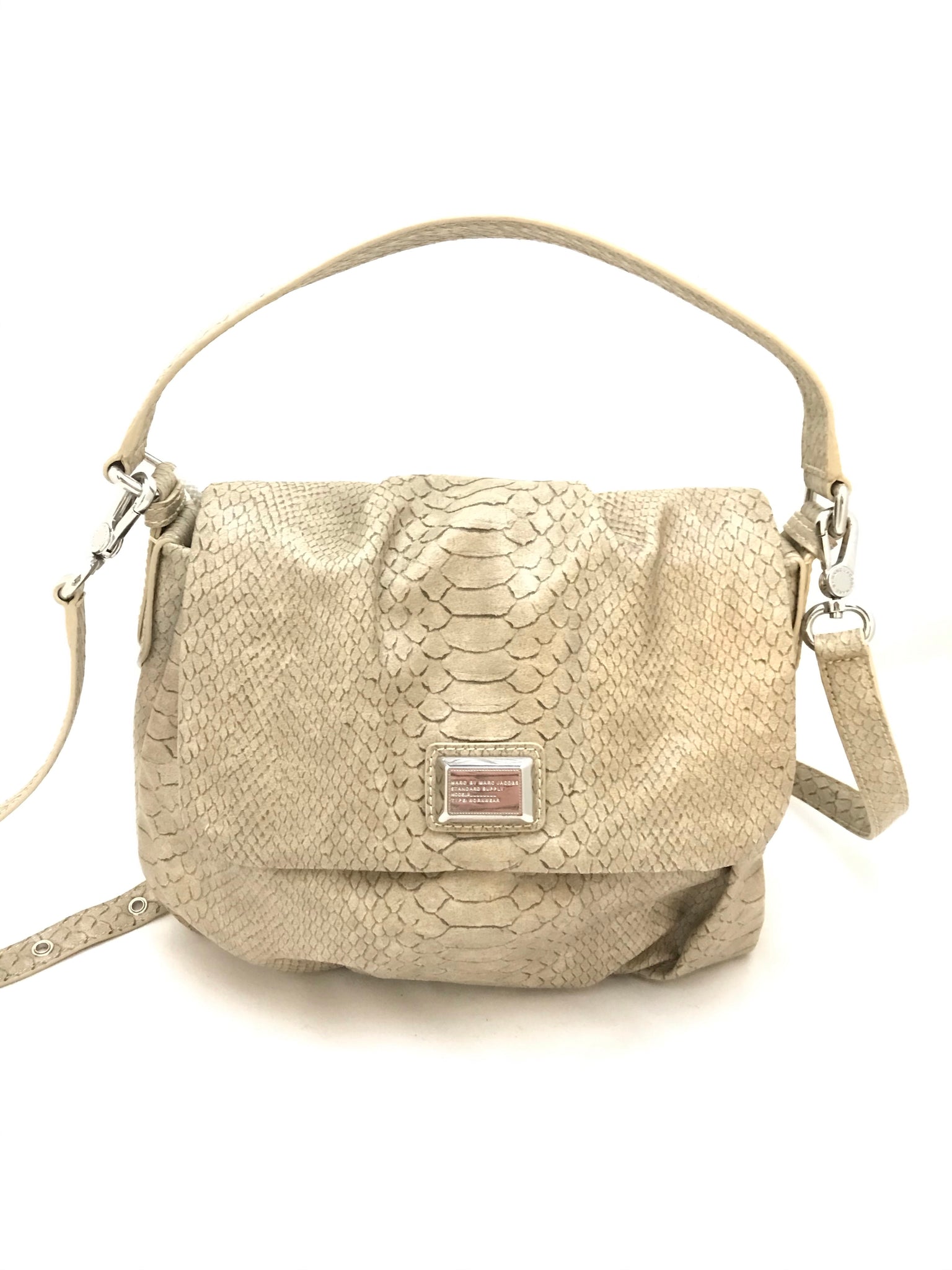 Isabella's Wardrobe Marc by Marc Jacobs Mock Snakeskin Satchel Bag.