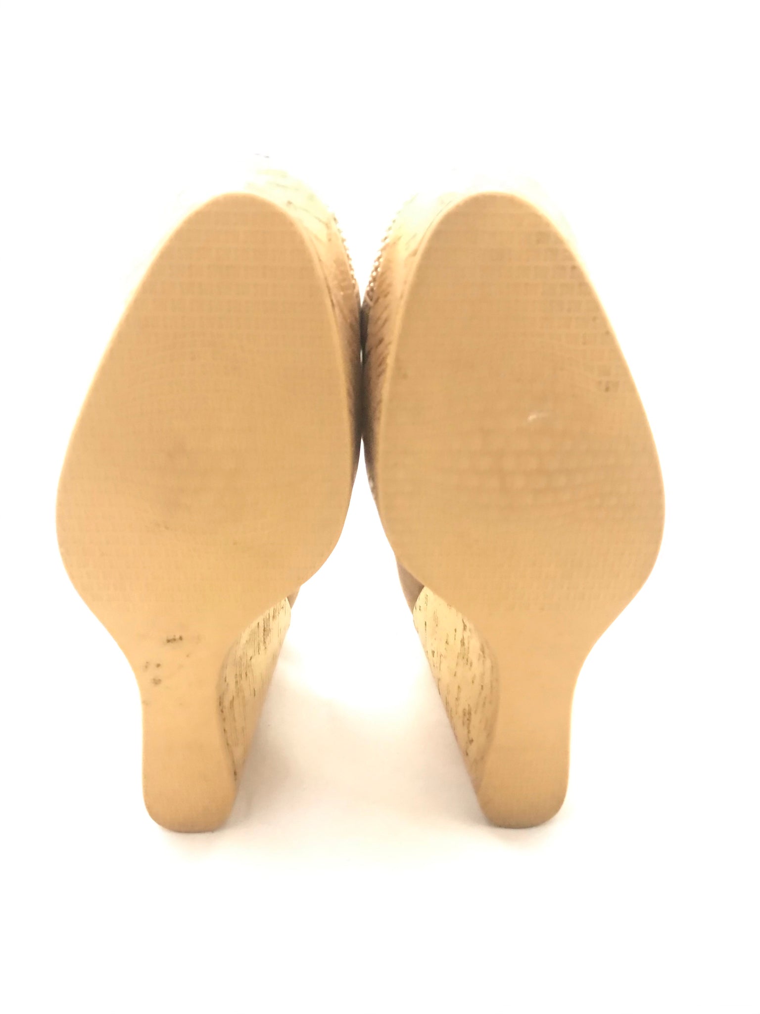 Isabella's Wardrobe Stuart Weitzman Metallic Suede Wedges.
