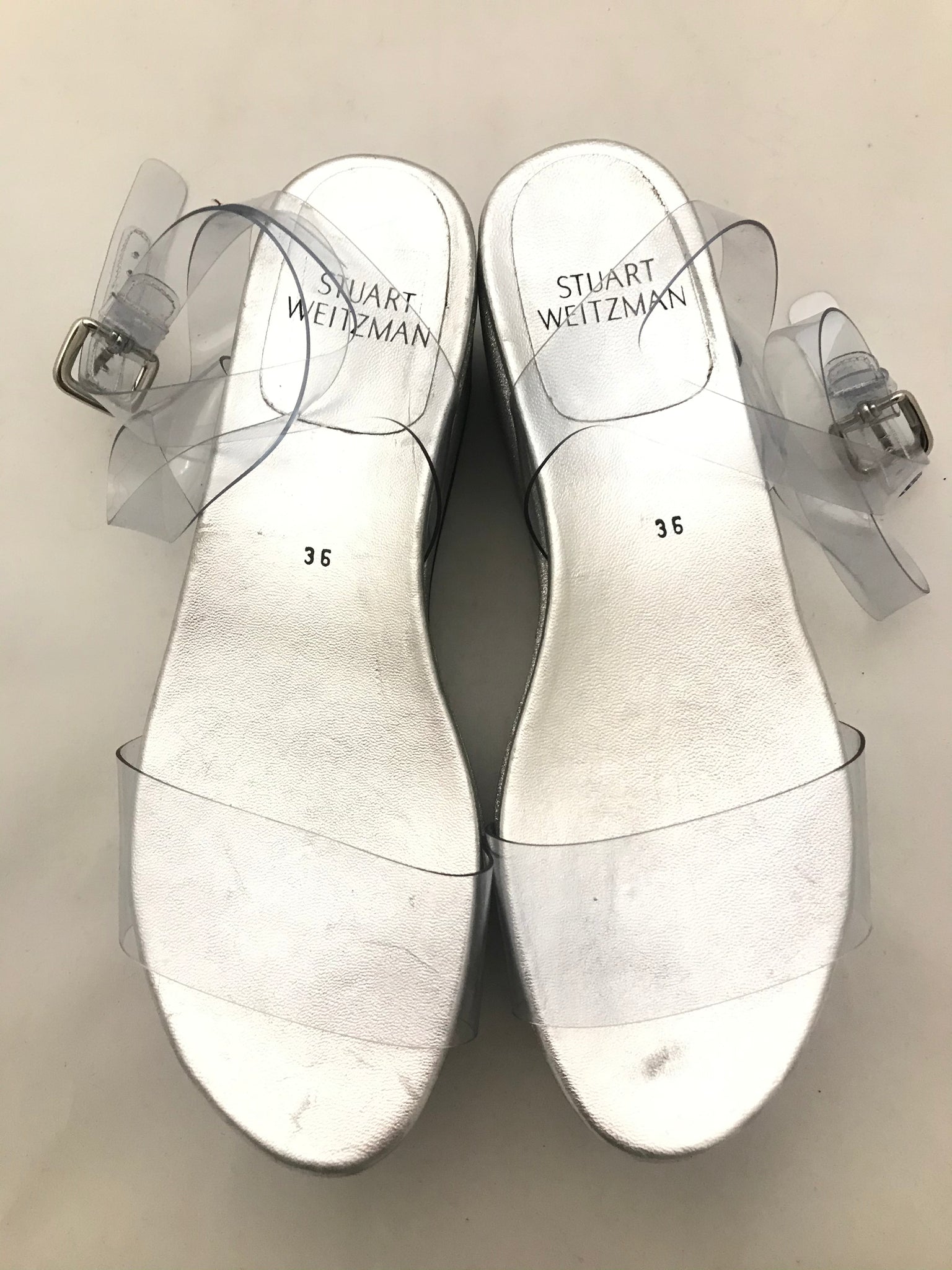 Isabella's Wardrobe Stuart Weitzman Metallic Platforms.