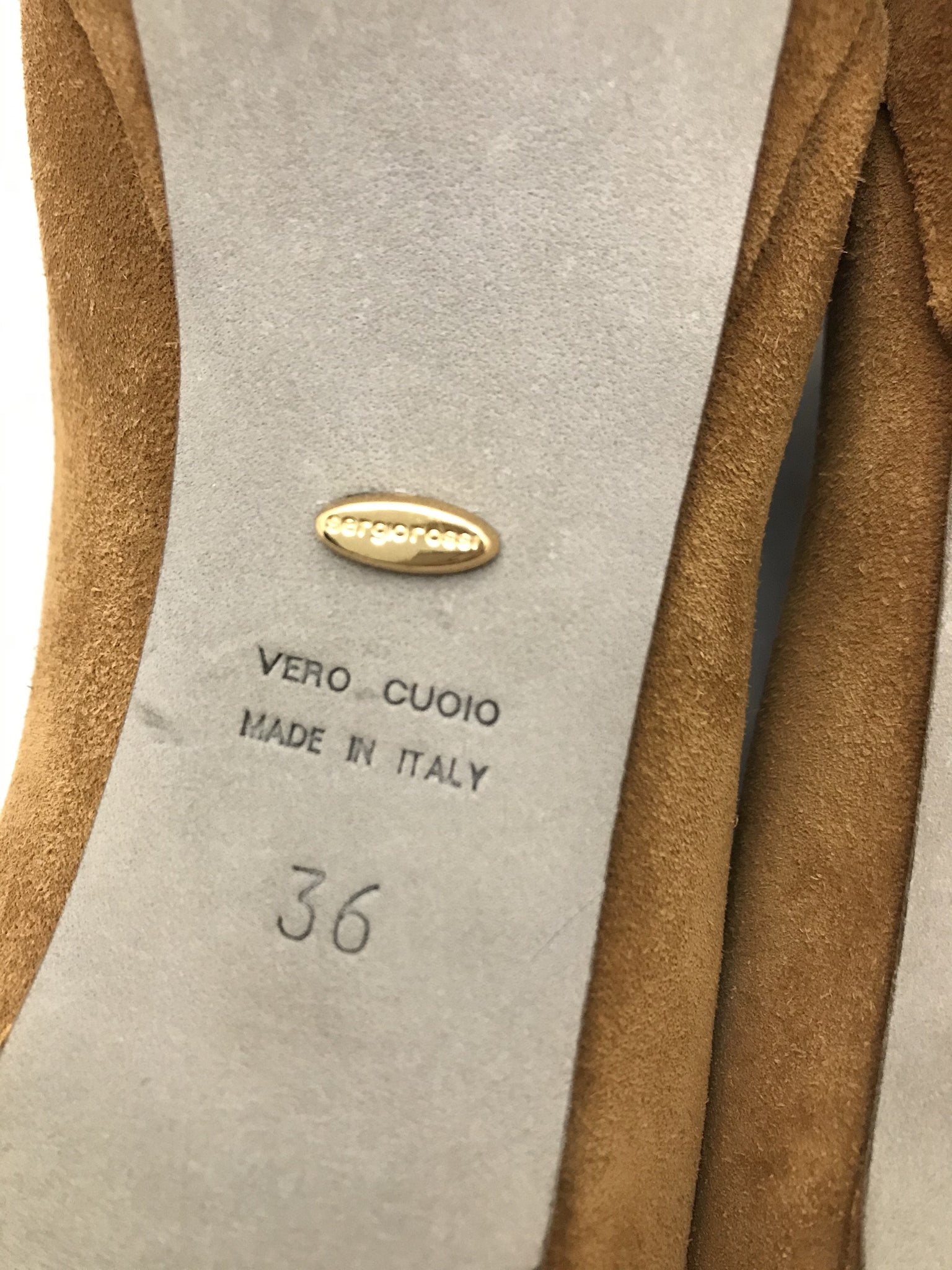 Isabella's Wardrobe Sergio Rossi Suede Heels.